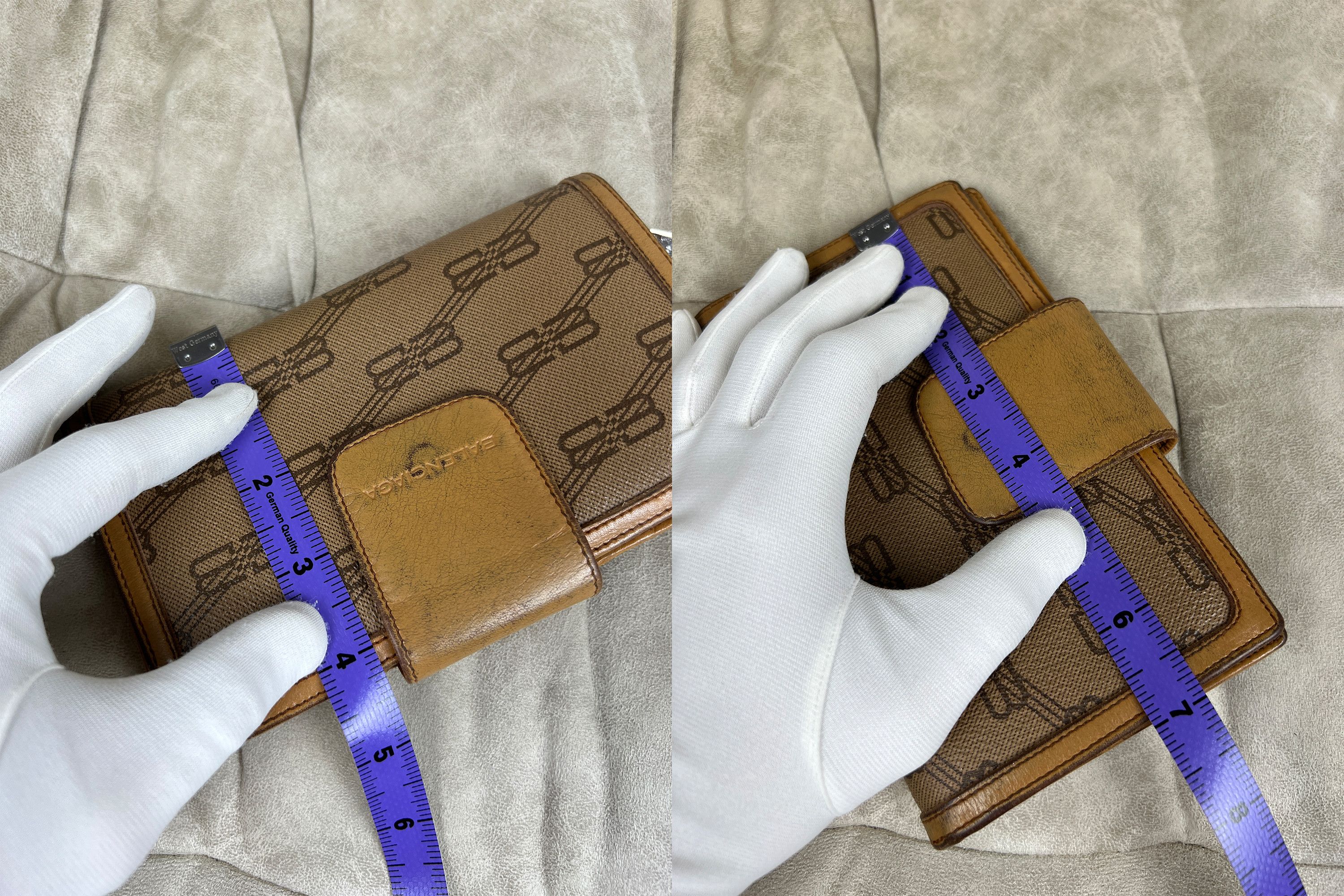 Balenciaga Vintage Balenciaga Monogram Leather Wallet Size ONE SIZE - 13 Thumbnail