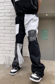 Bandana Patchwork Pants | Grailed