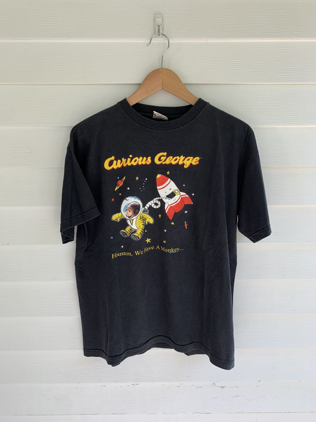 Vintage Vintage 90s Curious George Houston we have a monkey shirt 