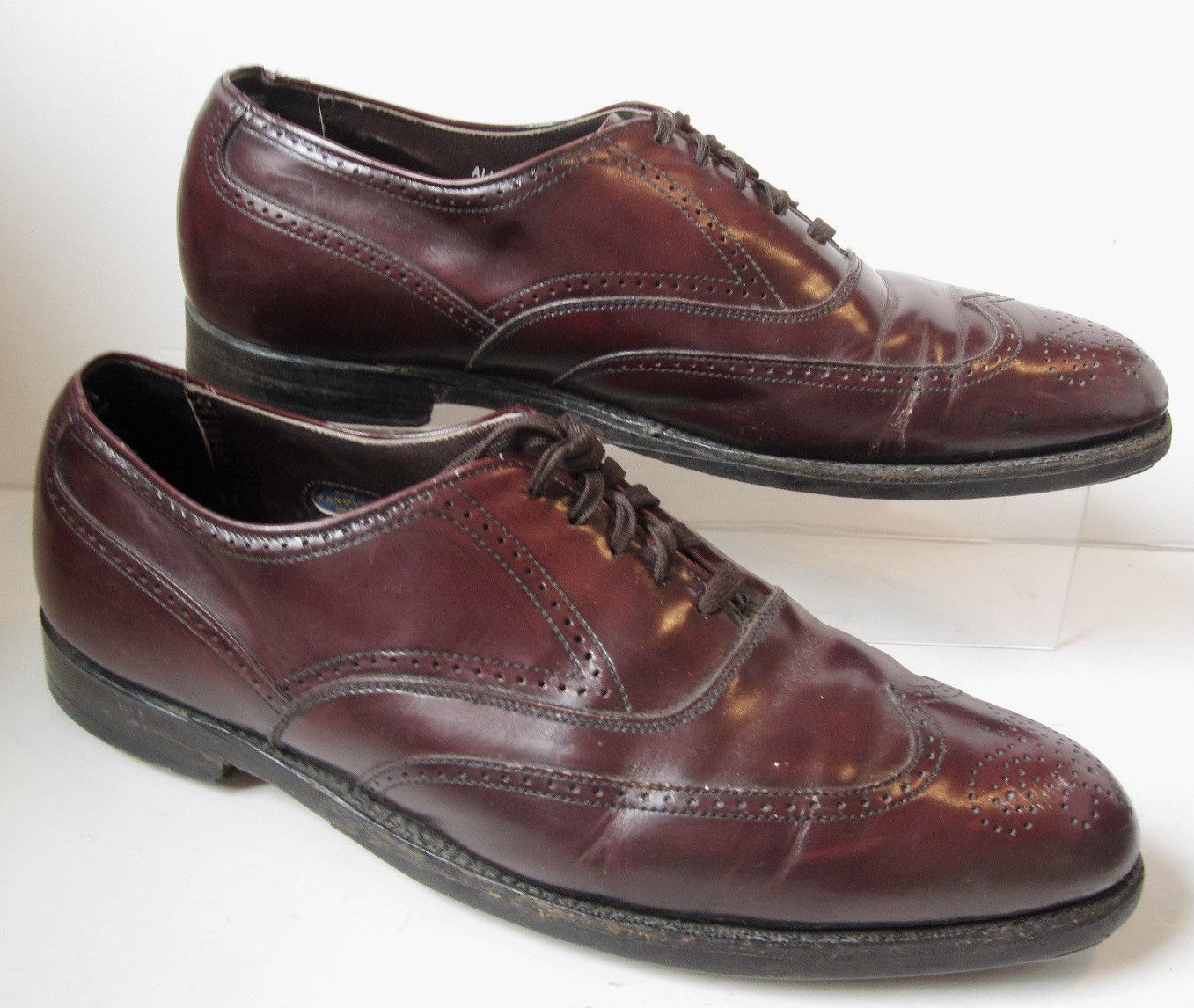 Hanover VTG Hanover Cordovan Brown Leather Wingtip Dress  display picture 1