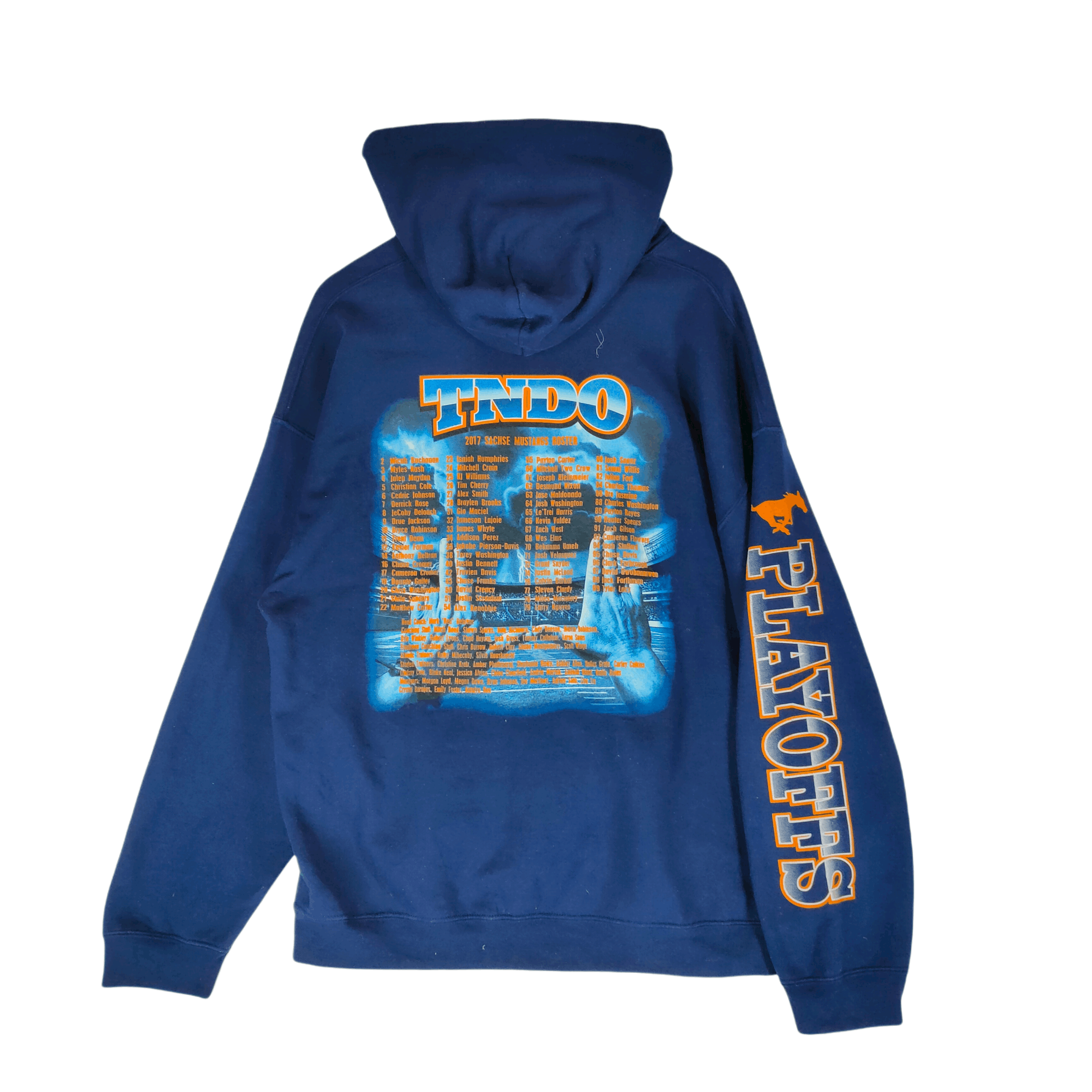 Other RUGBY CHAMPION SACHSE MUSTANGS PLAYOFF Big Print Hoodie Size US XL / EU 56 / 4 - 1 Thumbnail