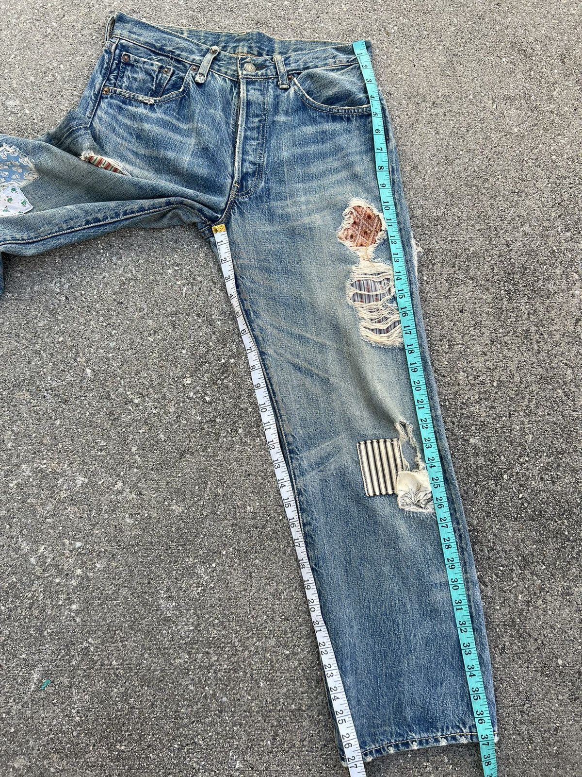 Levi's Vintage Clothing VTG 2003 Levi’s X Sonya S. Park Limited Short Length Jeans Size US 30 / EU 46 - 4 Thumbnail