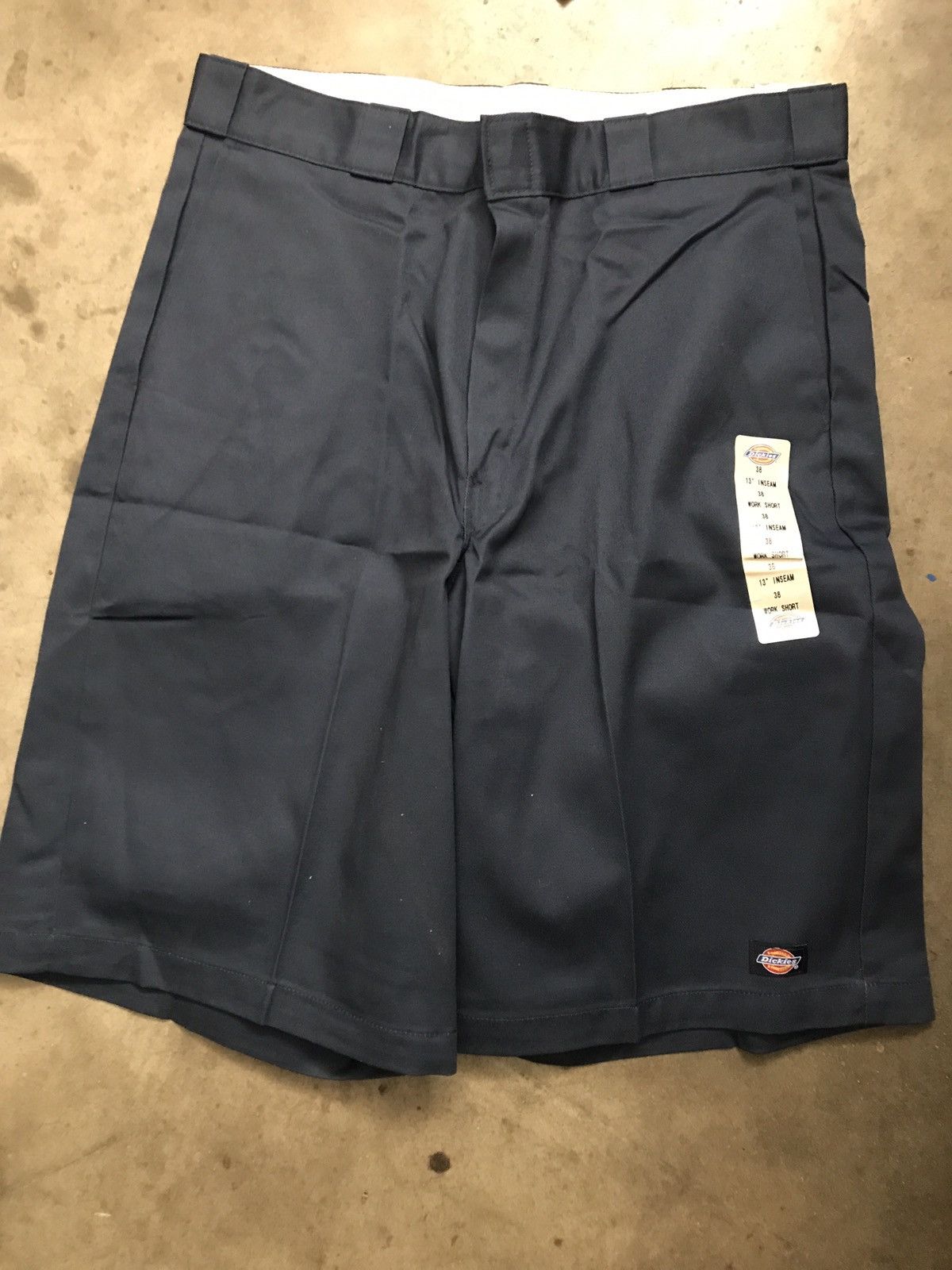 2000'S Dickies Work Shorts, Men's, Size W35 polyester navy blue type Vintage Second Hand