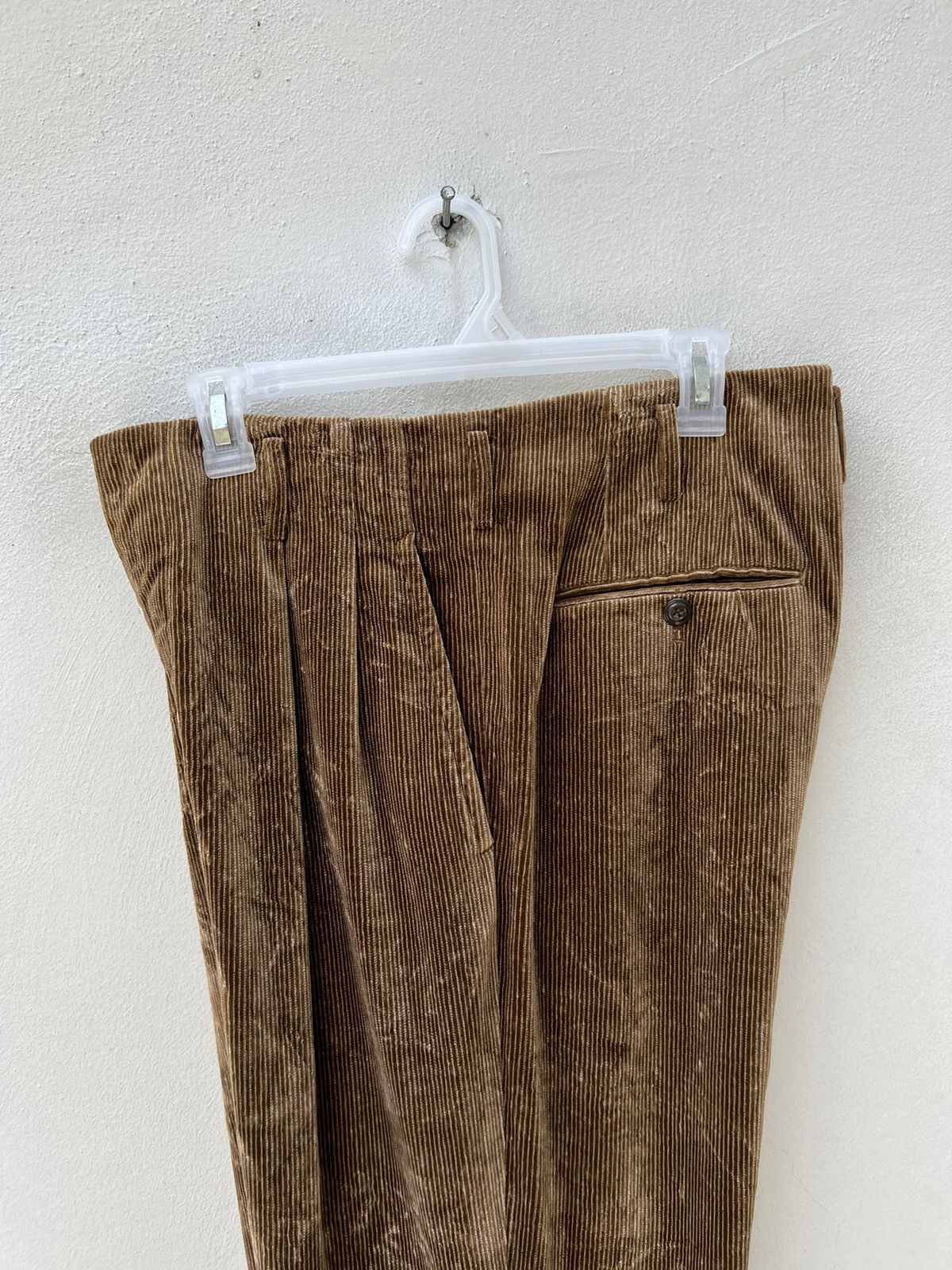 Matsuda Vintage 90s Yukio Kobayashi Monsieur Nicole Cord Trouser Size US 31 - 19 Thumbnail