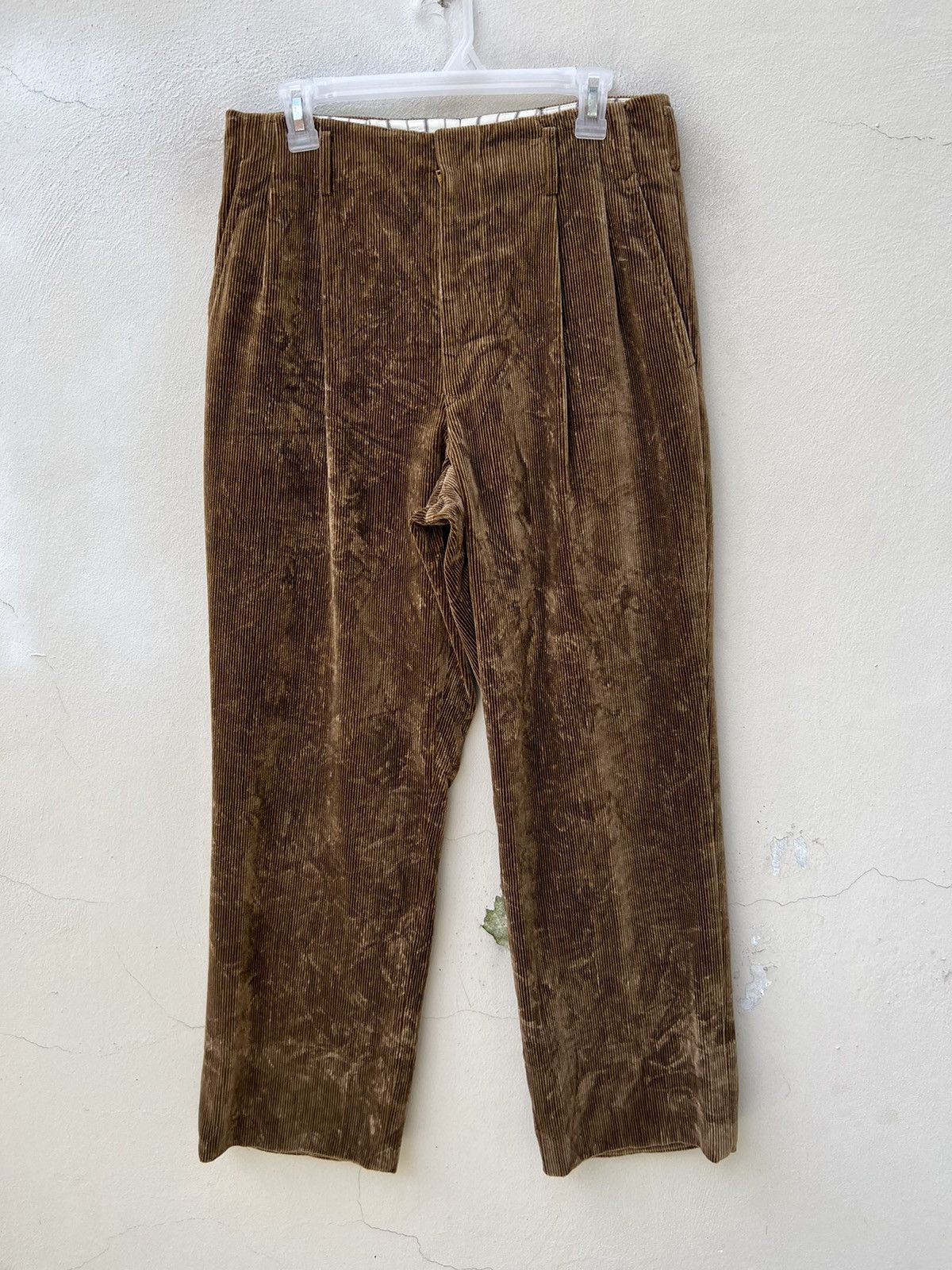 Matsuda Vintage 90s Yukio Kobayashi Monsieur Nicole Cord Trouser Size US 31 - 6 Thumbnail