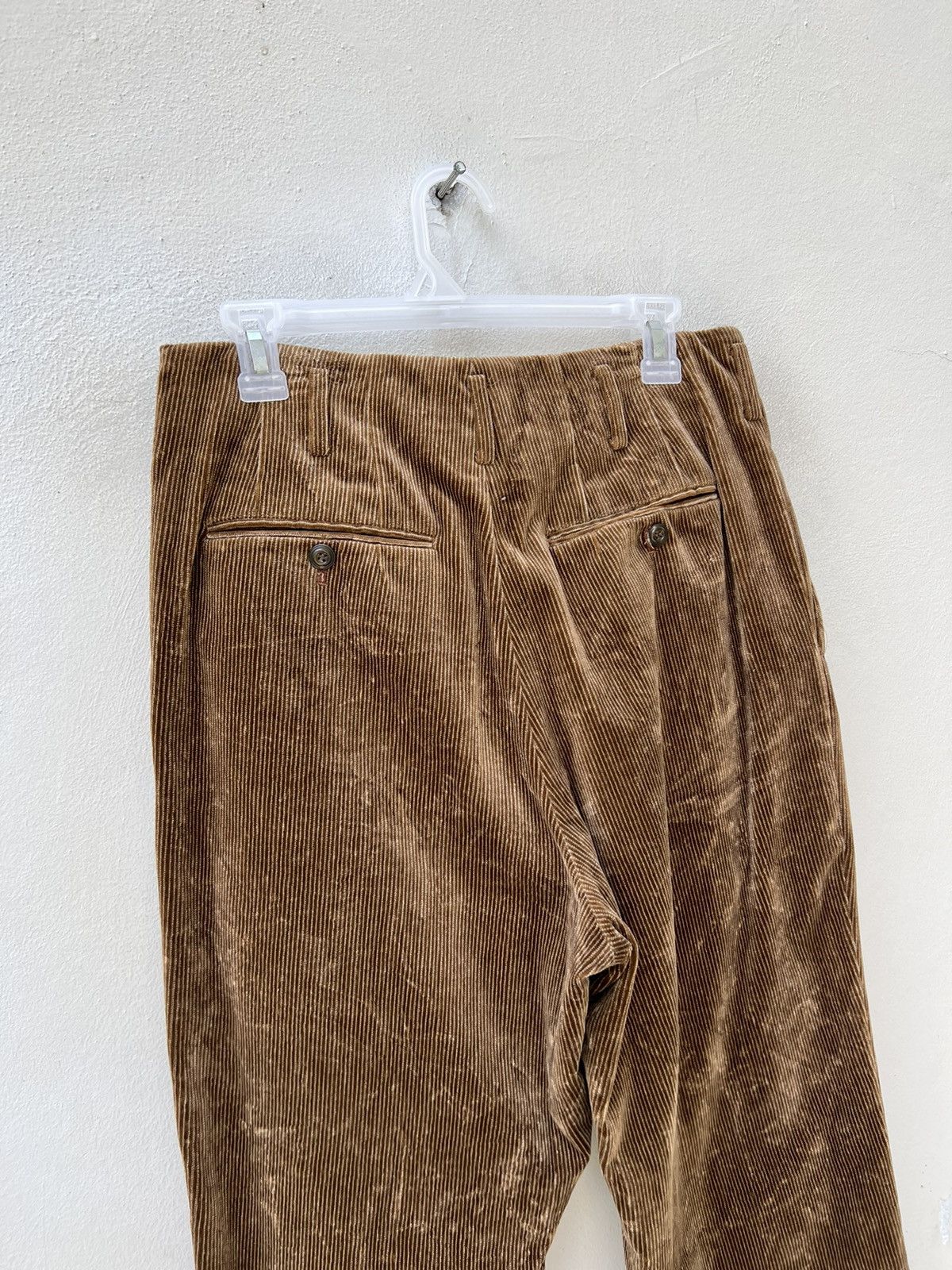 Matsuda Vintage 90s Yukio Kobayashi Monsieur Nicole Cord Trouser Size US 31 - 14 Thumbnail