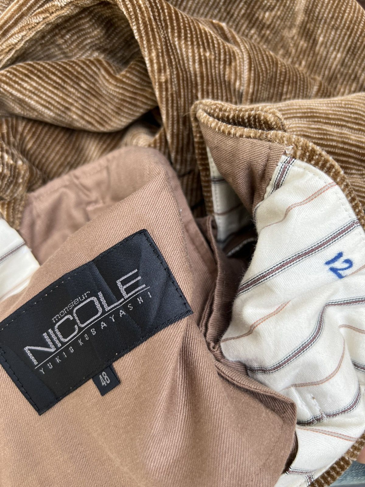 Matsuda Vintage 90s Yukio Kobayashi Monsieur Nicole Cord Trouser Size US 31 - 20 Thumbnail