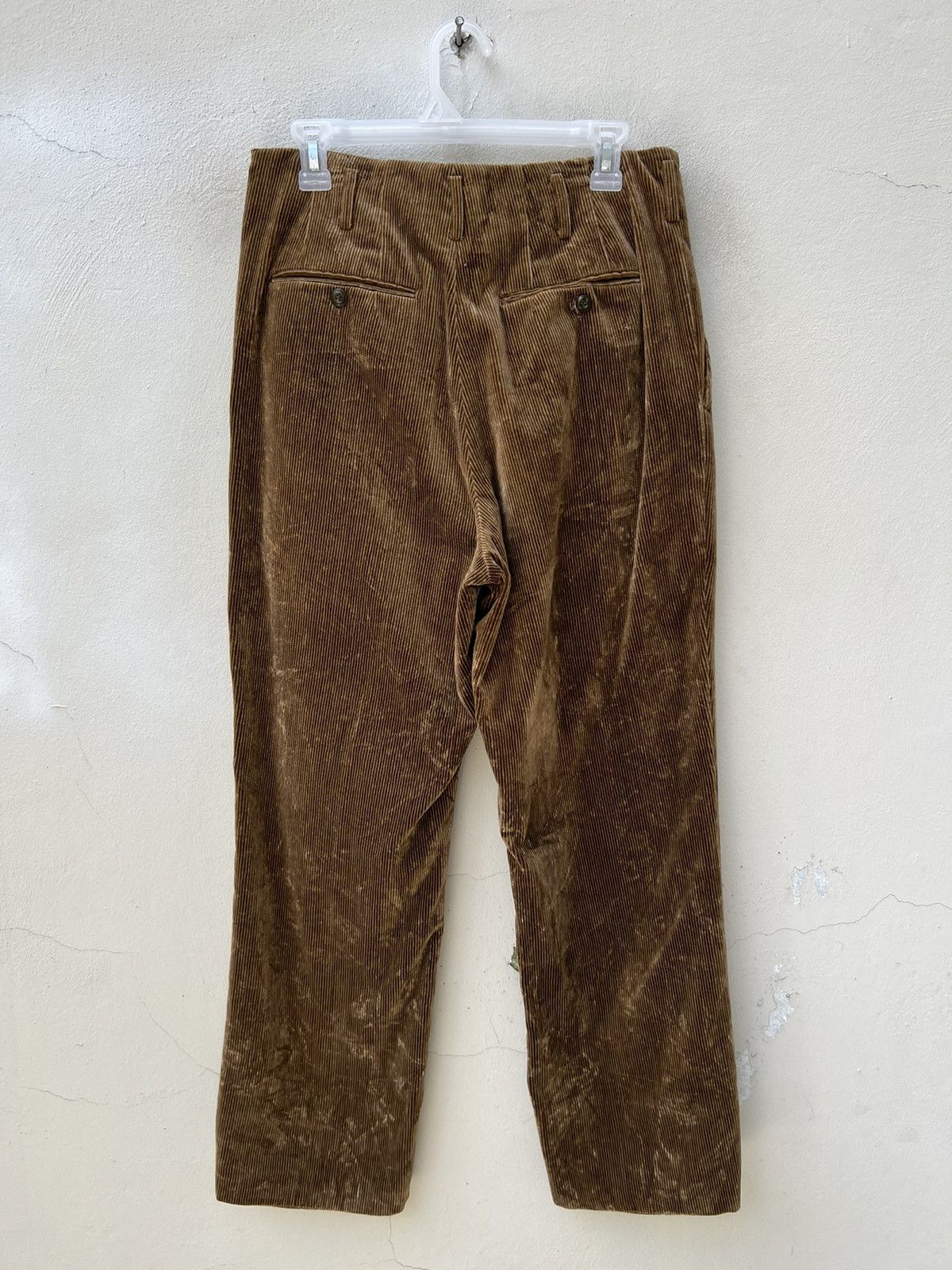 Matsuda Vintage 90s Yukio Kobayashi Monsieur Nicole Cord Trouser Size US 31 - 13 Thumbnail