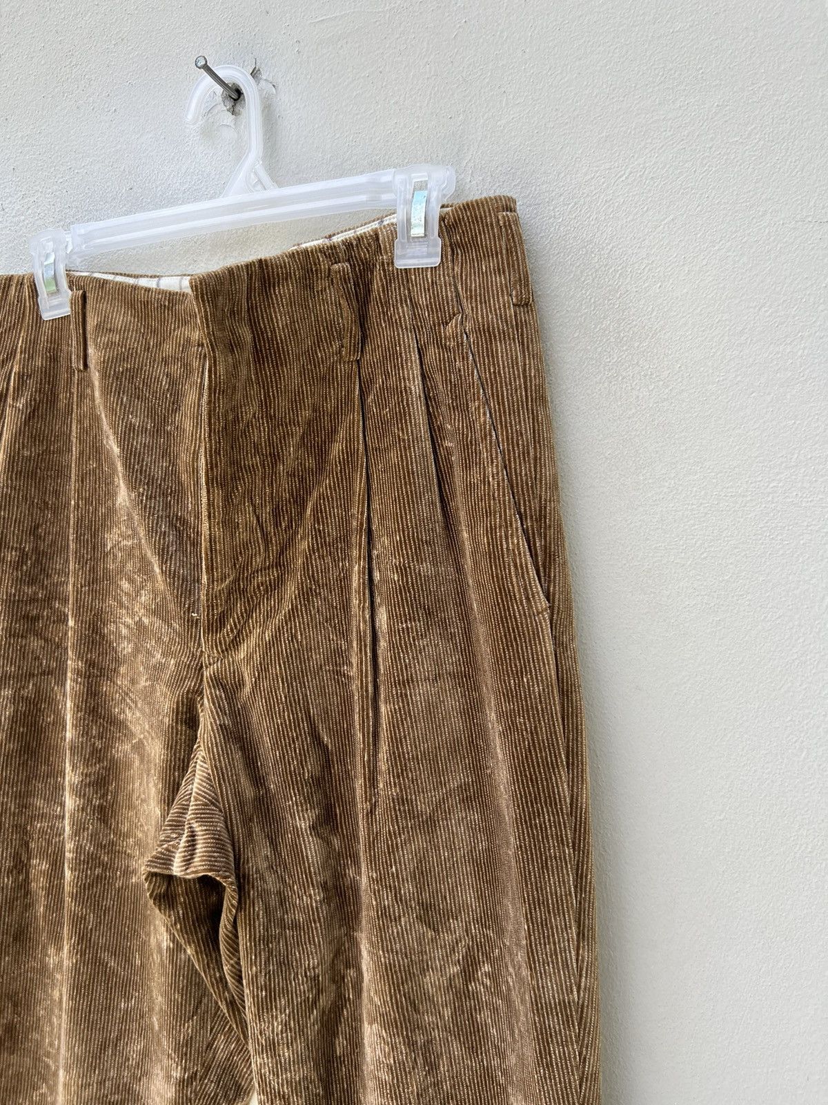 Matsuda Vintage 90s Yukio Kobayashi Monsieur Nicole Cord Trouser Size US 31 - 10 Thumbnail