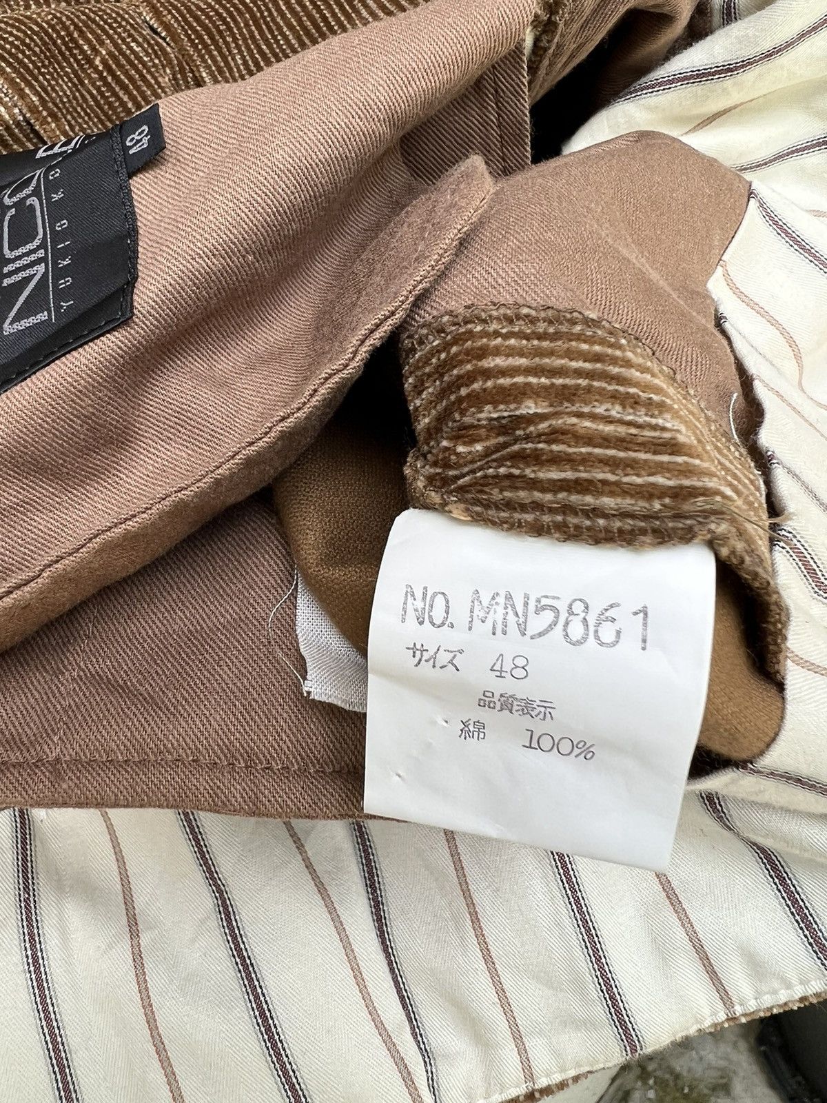 Matsuda Vintage 90s Yukio Kobayashi Monsieur Nicole Cord Trouser Size US 31 - 21 Thumbnail