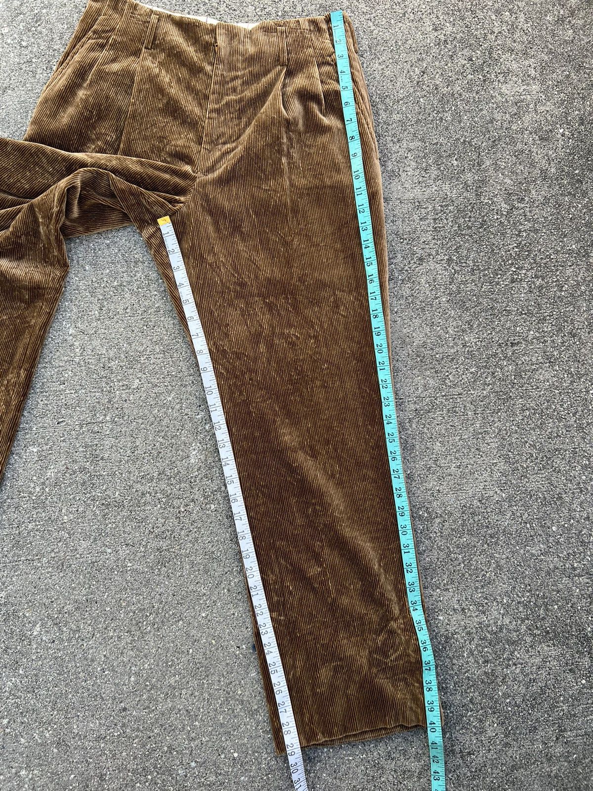 Matsuda Vintage 90s Yukio Kobayashi Monsieur Nicole Cord Trouser Size US 31 - 4 Thumbnail