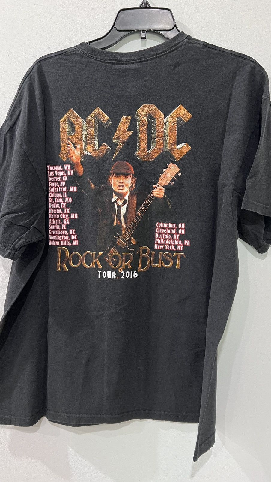 Band Tees × Vintage 2015 AC⚡️DC Rock or Bust Concert Tour Tee Size XL Size US XL / EU 56 / 4 - 4 Thumbnail
