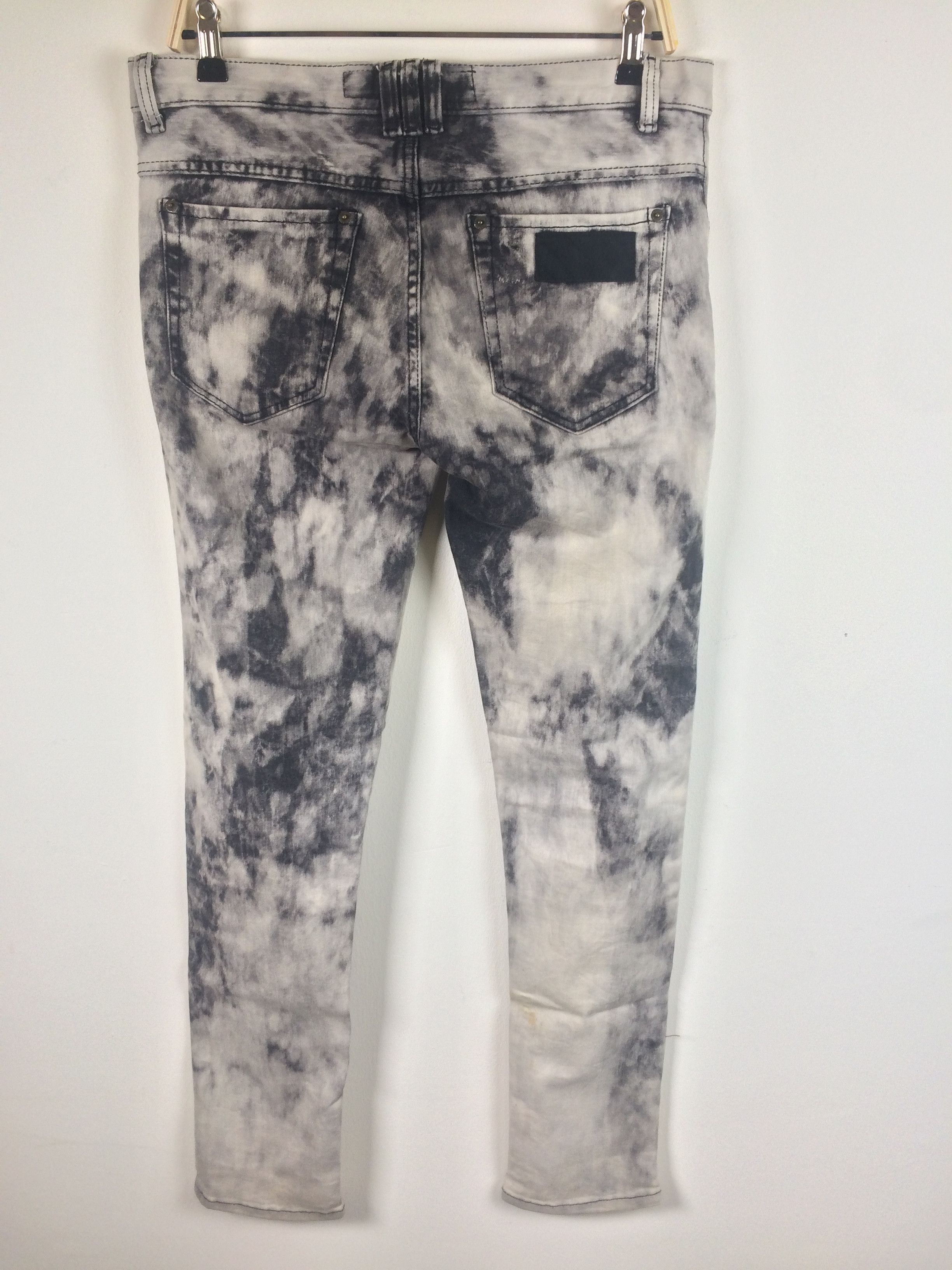 April 77 × Seditionaries April 77 Acid Washed Punk Skinny Jeans Size US 34 / EU 50 - 9 Thumbnail