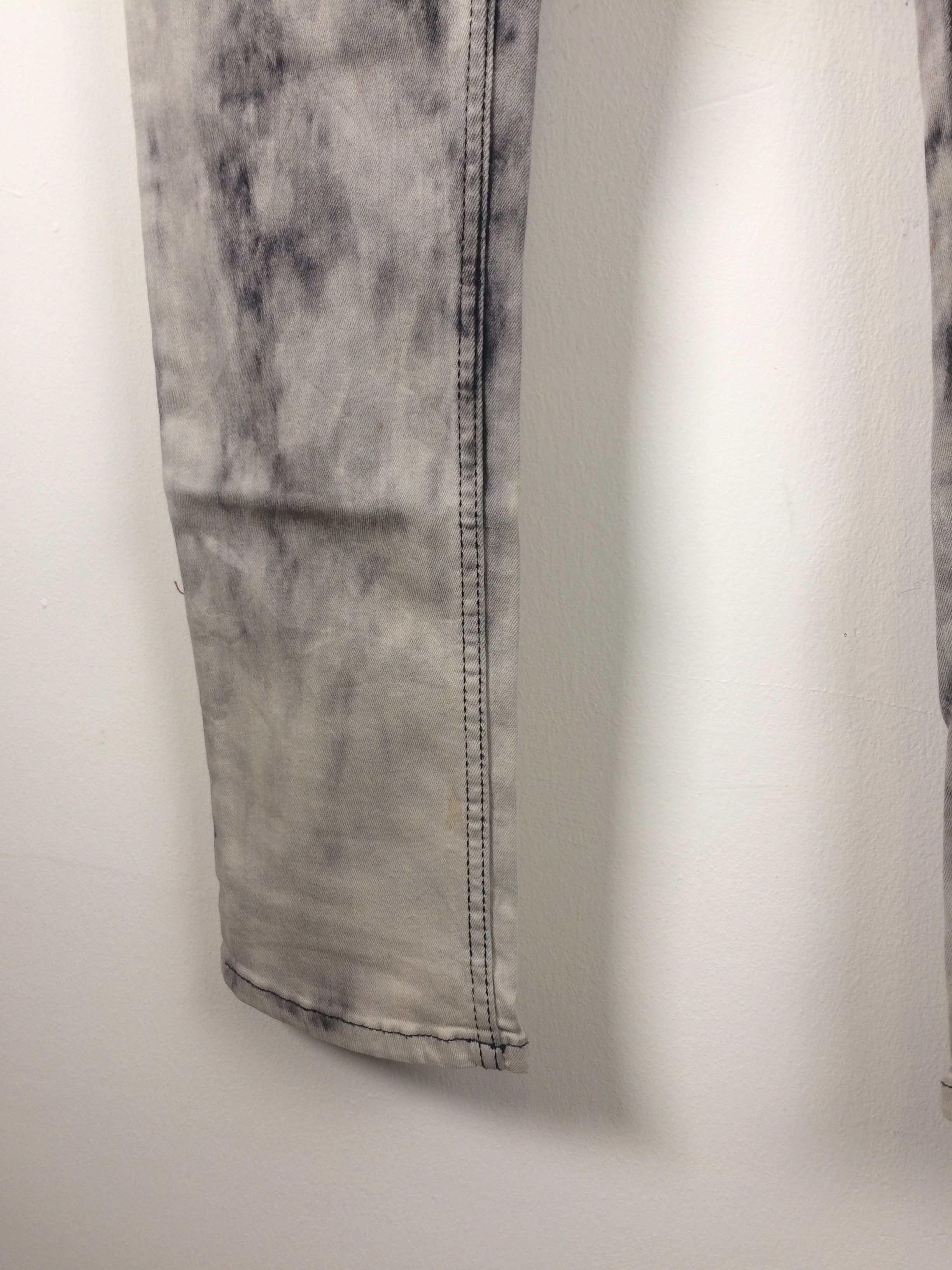 April 77 × Seditionaries April 77 Acid Washed Punk Skinny Jeans Size US 34 / EU 50 - 6 Thumbnail