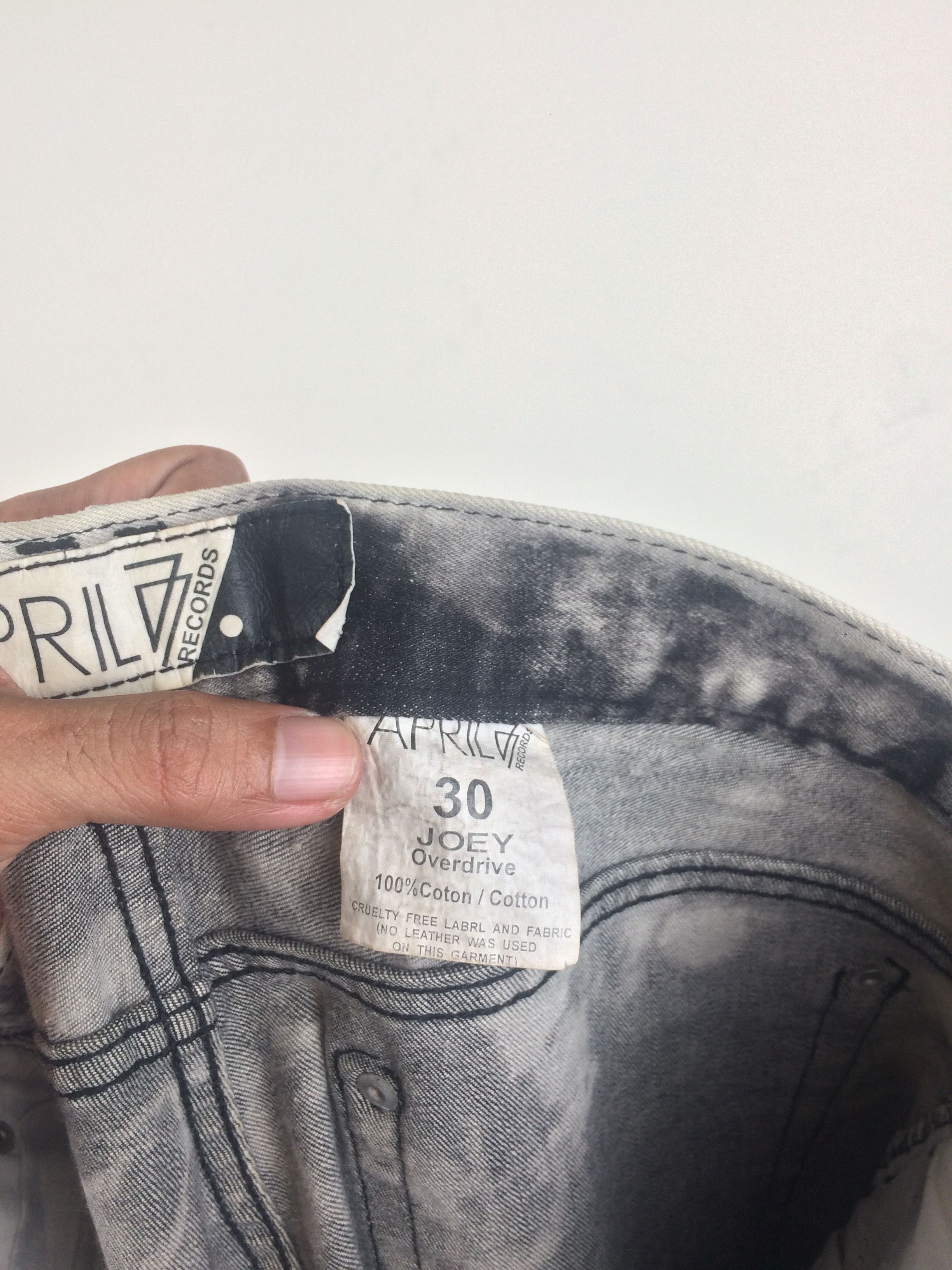 April 77 × Seditionaries April 77 Acid Washed Punk Skinny Jeans Size US 34 / EU 50 - 13 Thumbnail