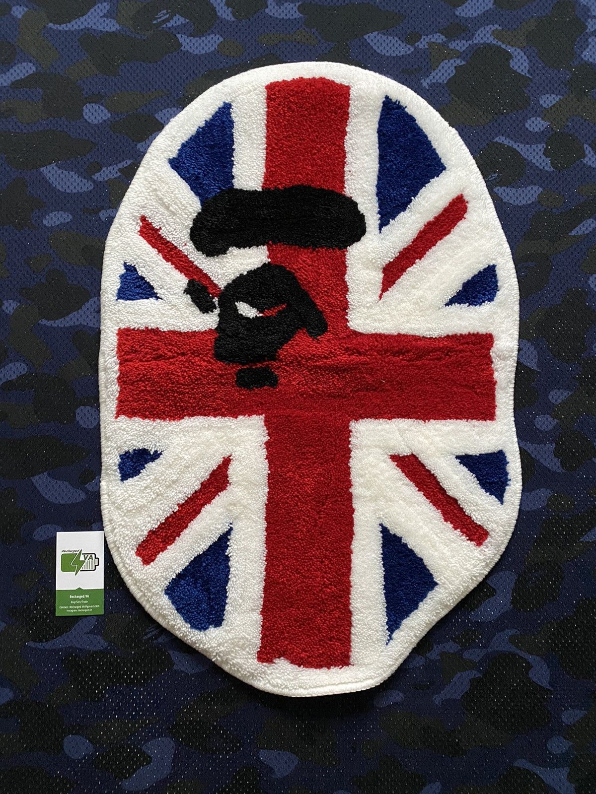Bape NEW A BATHING APE BAPE UK EXCLUSIVE CAMO APE HEAD RUG MAT Size ONE SIZE - 1 Thumbnail
