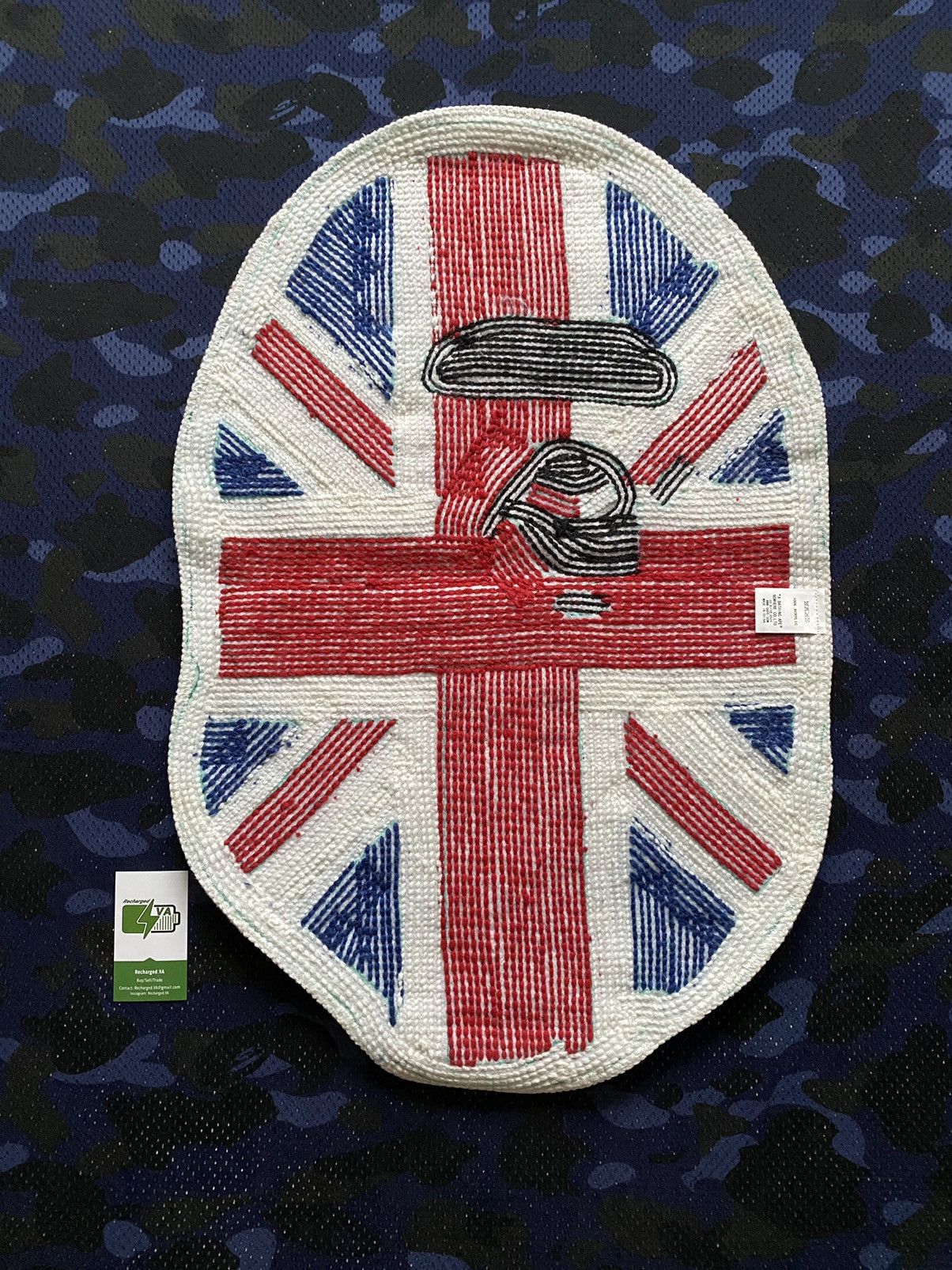 Bape NEW A BATHING APE BAPE UK EXCLUSIVE CAMO APE HEAD RUG MAT Size ONE SIZE - 3 Thumbnail