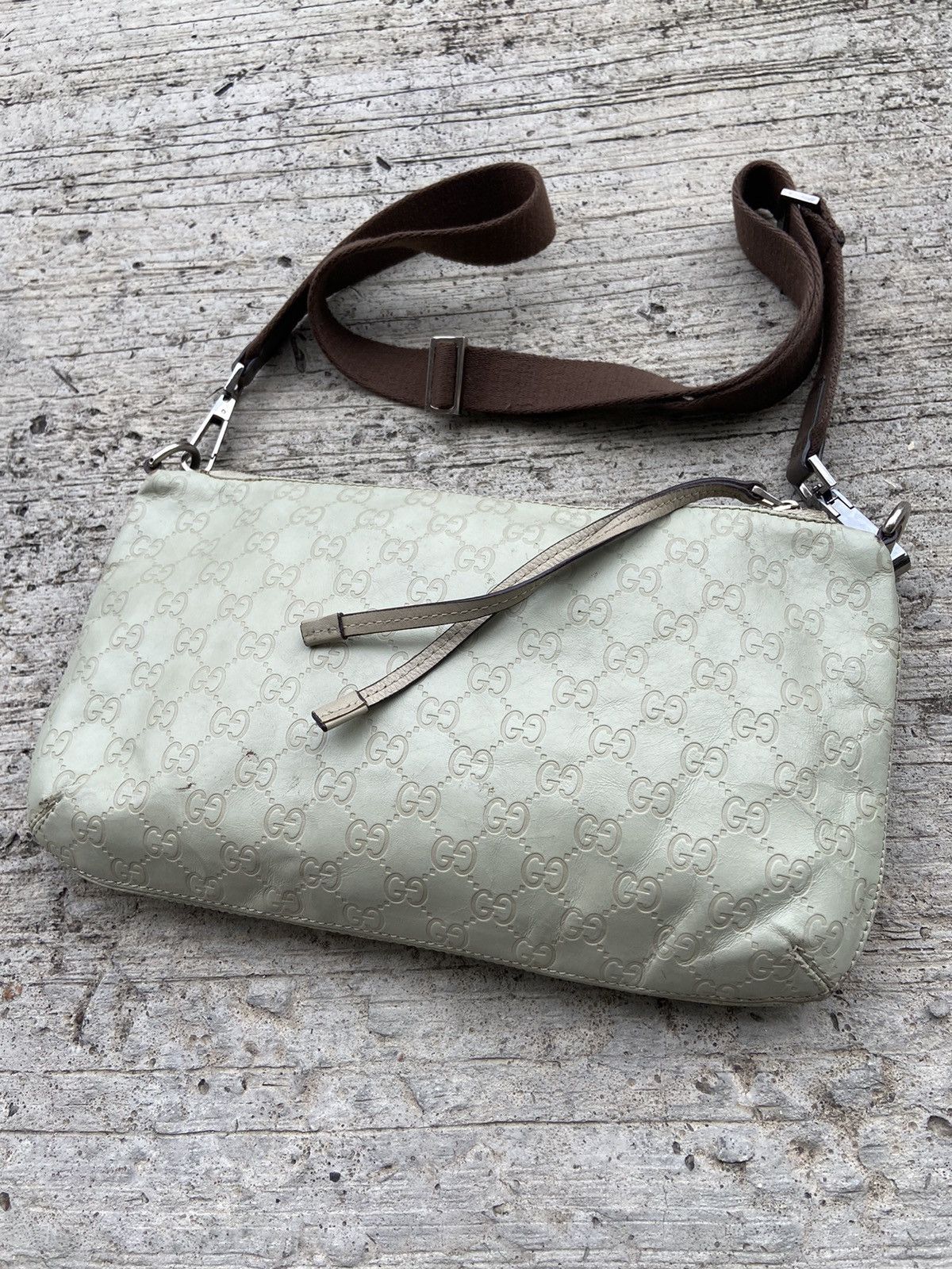 Gucci Gucci Guccissima Leather Messenger Crossbody Bag Size ONE SIZE - 12 Thumbnail