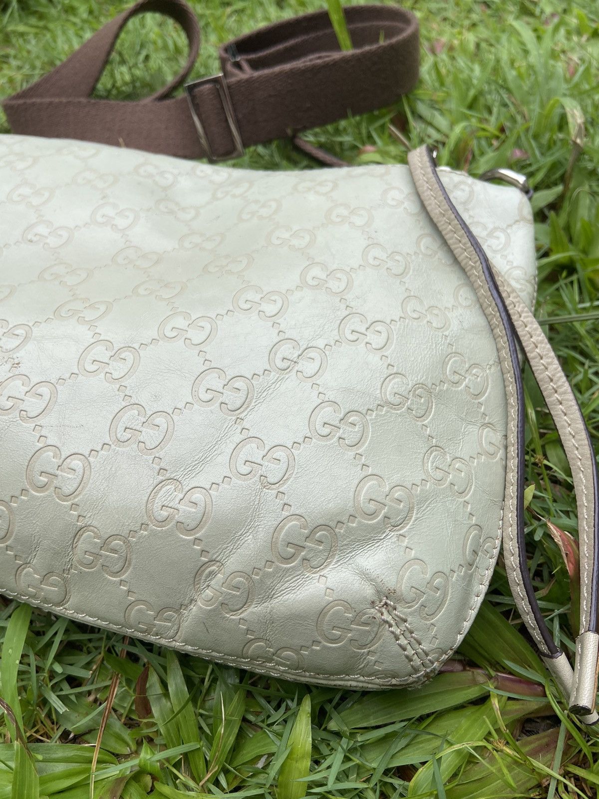 Gucci Gucci Guccissima Leather Messenger Crossbody Bag Size ONE SIZE - 3 Thumbnail