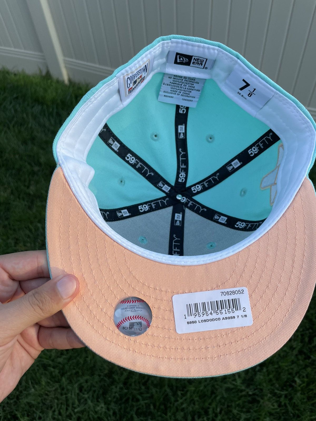 New Era Brand New 7 1/8 LA Dodgers Hat w/ Banned 1959 Sombrero Patch Size ONE SIZE - 5 Thumbnail