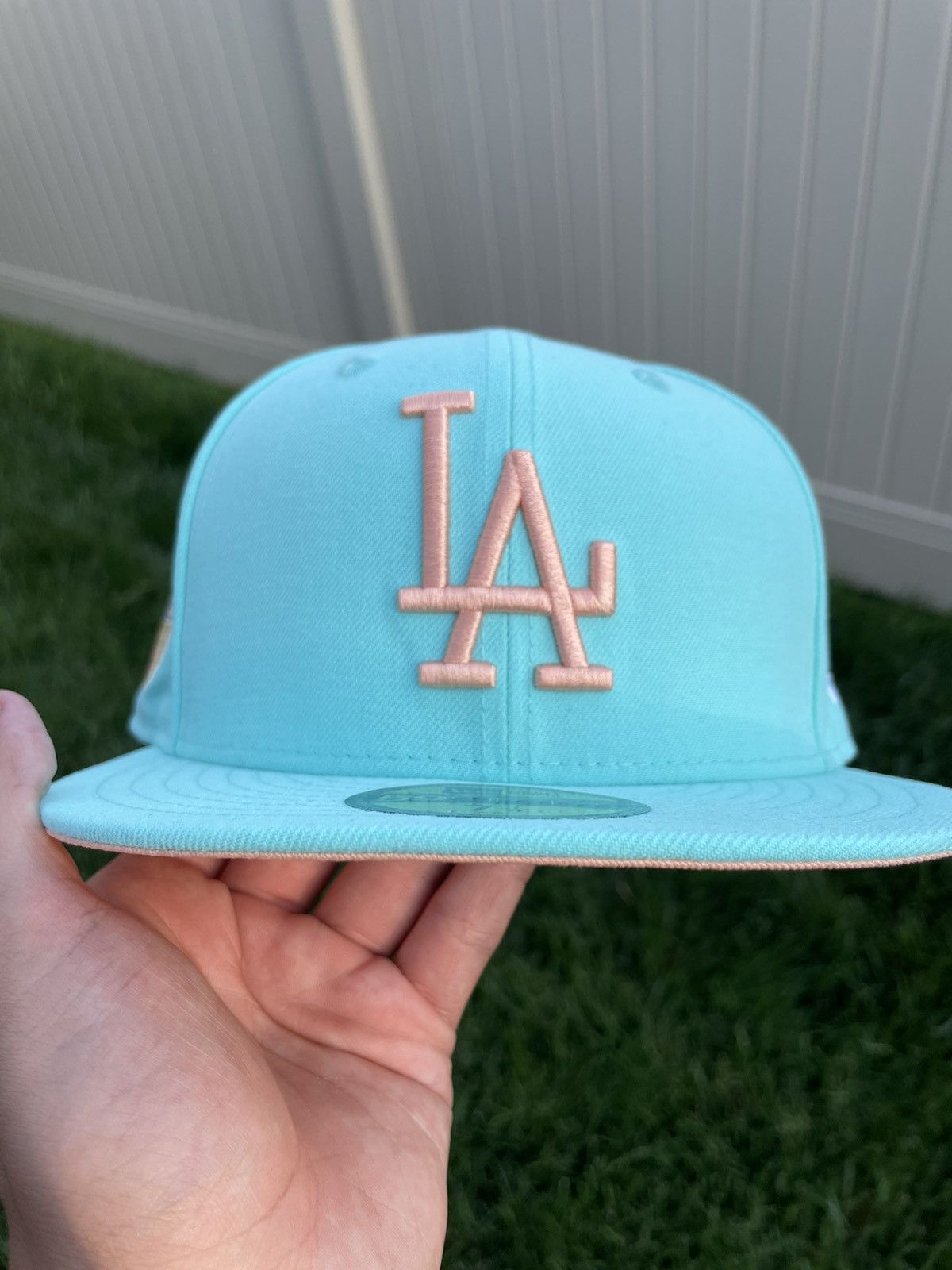 New Era Brand New 7 1/8 LA Dodgers Hat w/ Banned 1959 Sombrero Patch Size ONE SIZE - 6 Thumbnail