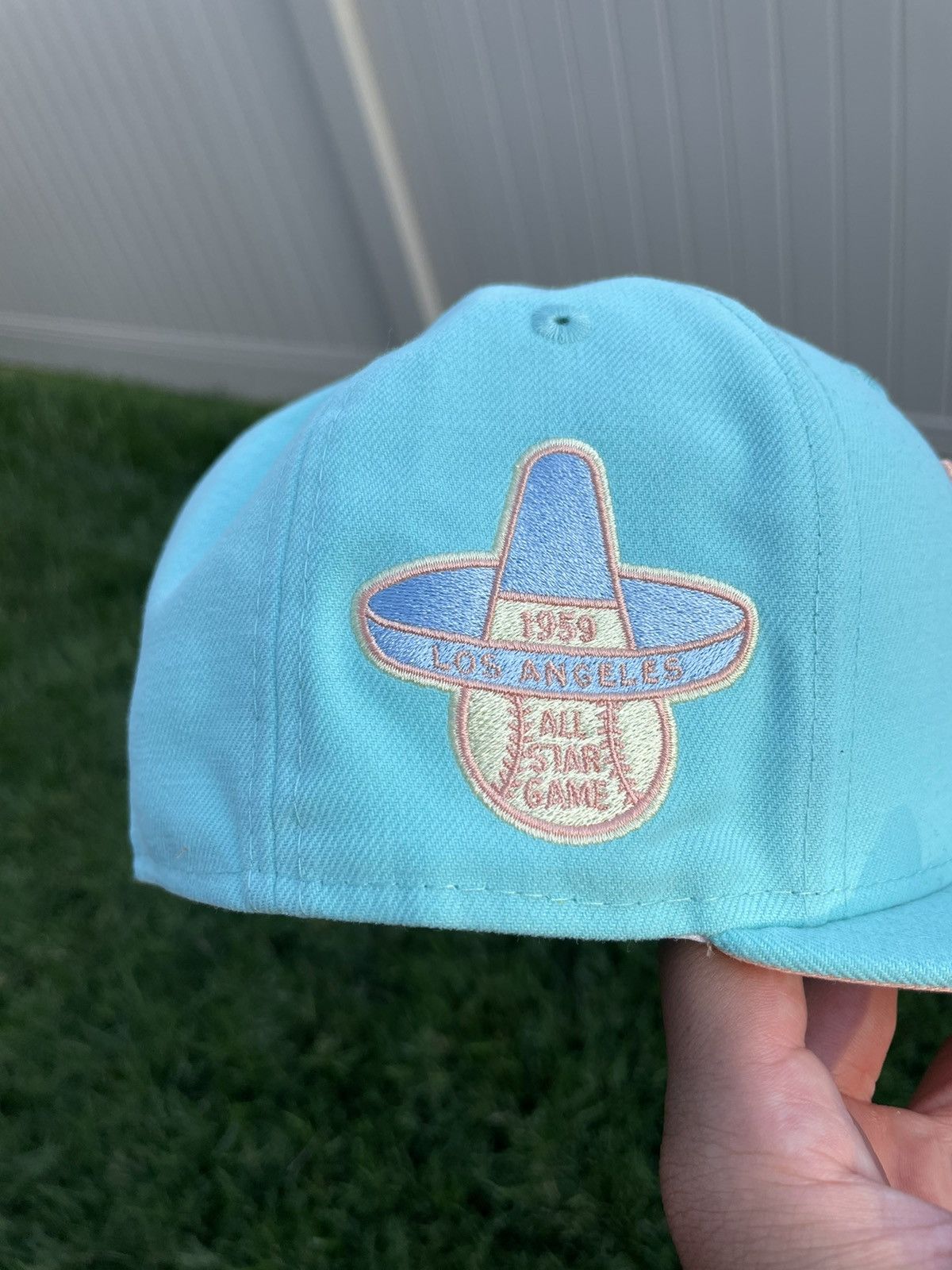 New Era Brand New 7 1/8 LA Dodgers Hat w/ Banned 1959 Sombrero Patch Size ONE SIZE - 2 Thumbnail
