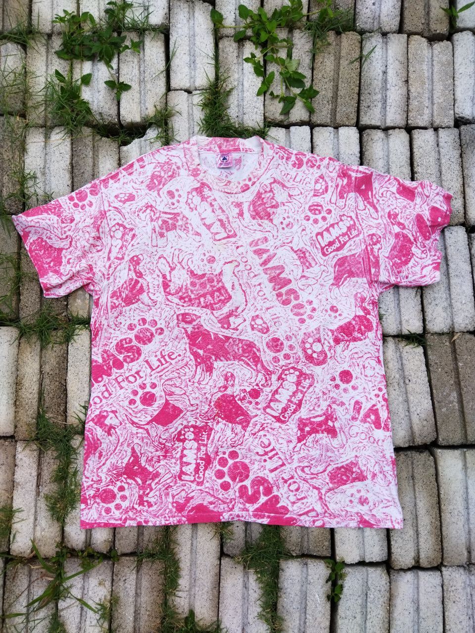 Vintage Vintage Iams Good For Life Overprint Tee - Size XL Size US XL / EU 56 / 4 - 1 Thumbnail
