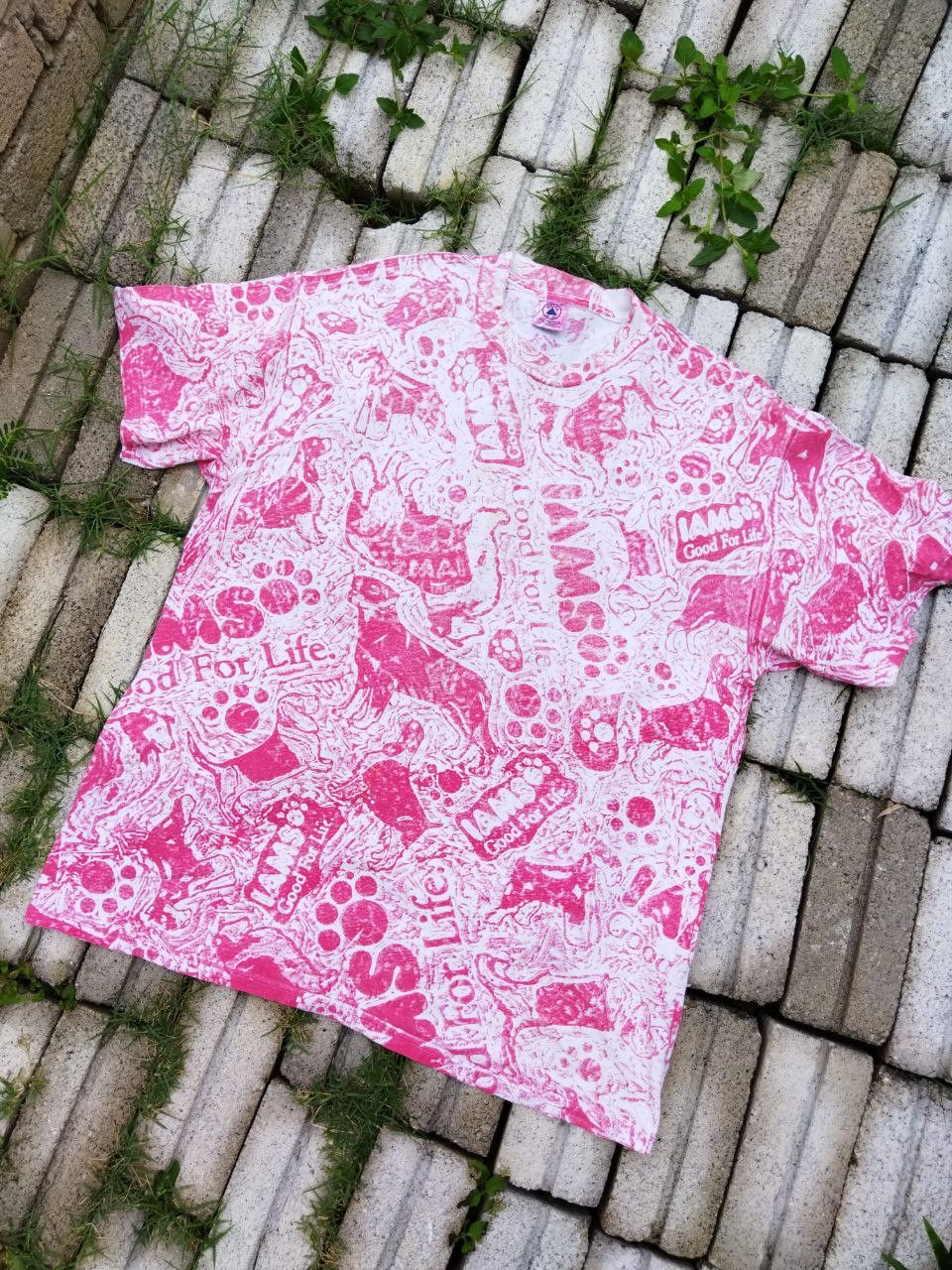 Vintage Vintage Iams Good For Life Overprint Tee - Size XL Size US XL / EU 56 / 4 - 2 Thumbnail