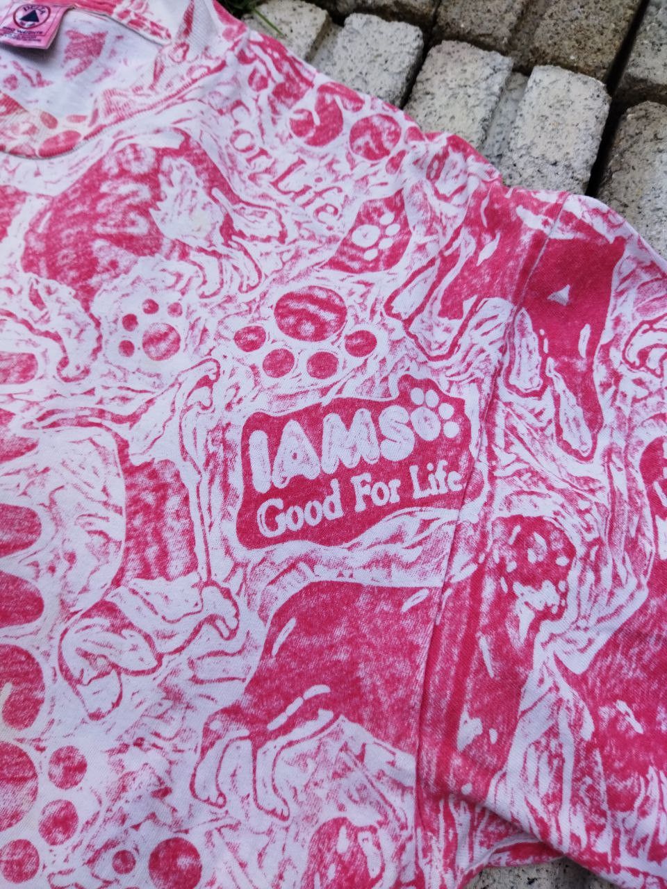 Vintage Vintage Iams Good For Life Overprint Tee - Size XL Size US XL / EU 56 / 4 - 3 Thumbnail