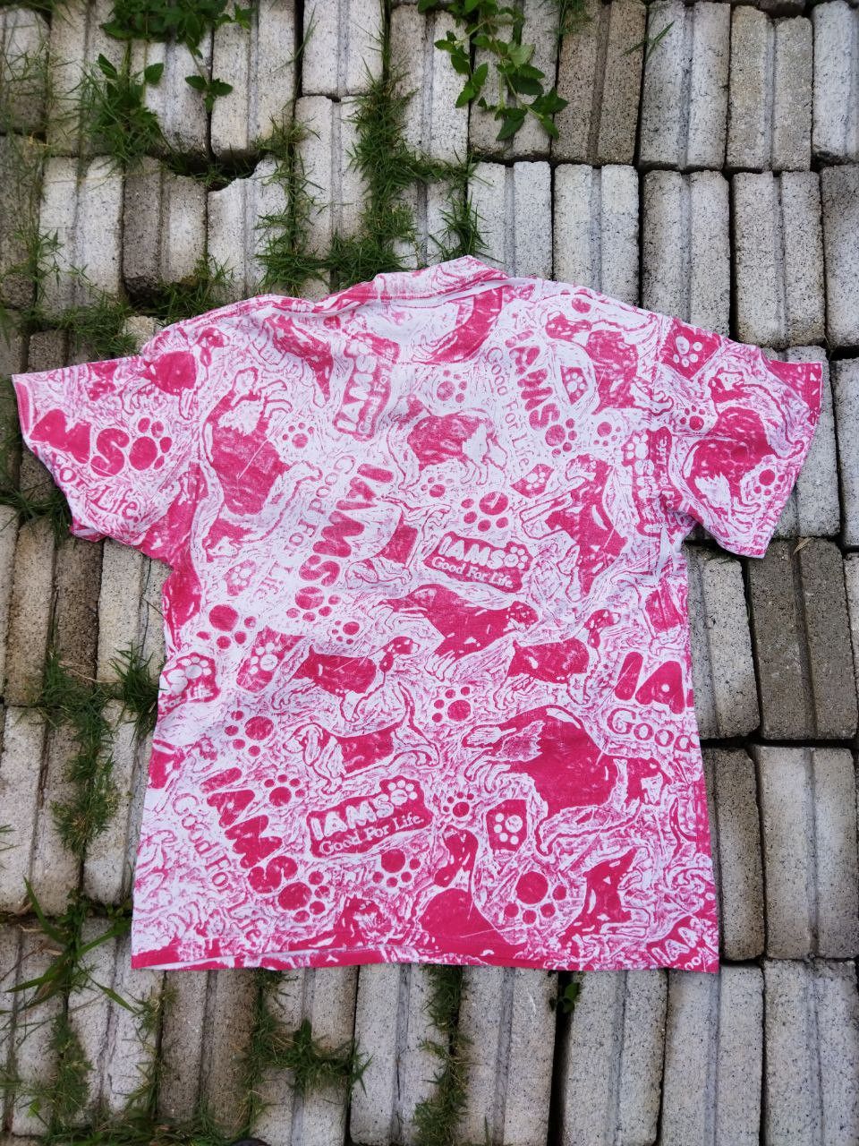 Vintage Vintage Iams Good For Life Overprint Tee - Size XL Size US XL / EU 56 / 4 - 5 Thumbnail