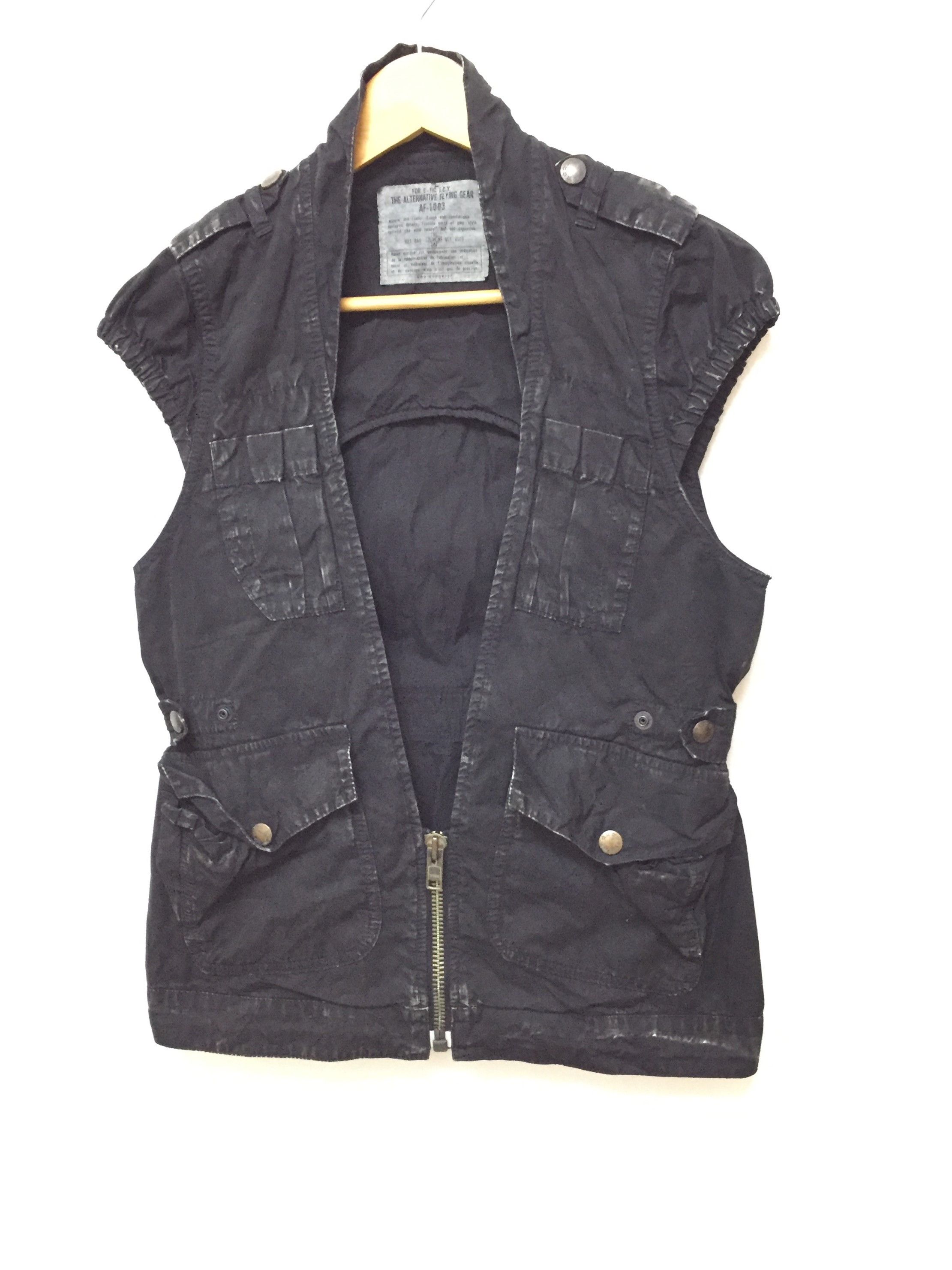 If Six Was Nine × Japanese Brand × Obelisk Vtg RNA DNA technical Vest wax splash coated Size US S / EU 44-46 / 1 - 4 Thumbnail