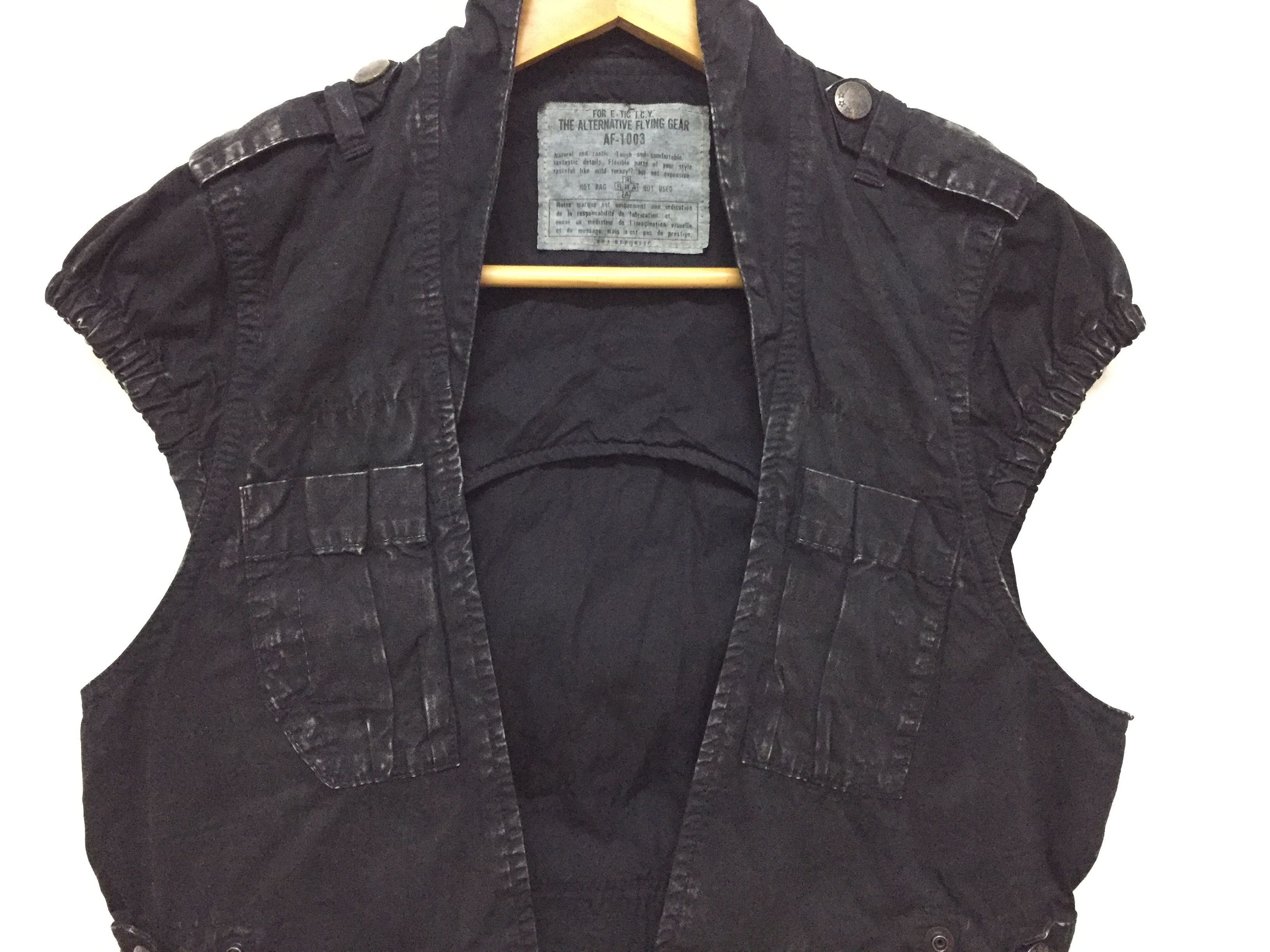 If Six Was Nine × Japanese Brand × Obelisk Vtg RNA DNA technical Vest wax splash coated Size US S / EU 44-46 / 1 - 5 Thumbnail