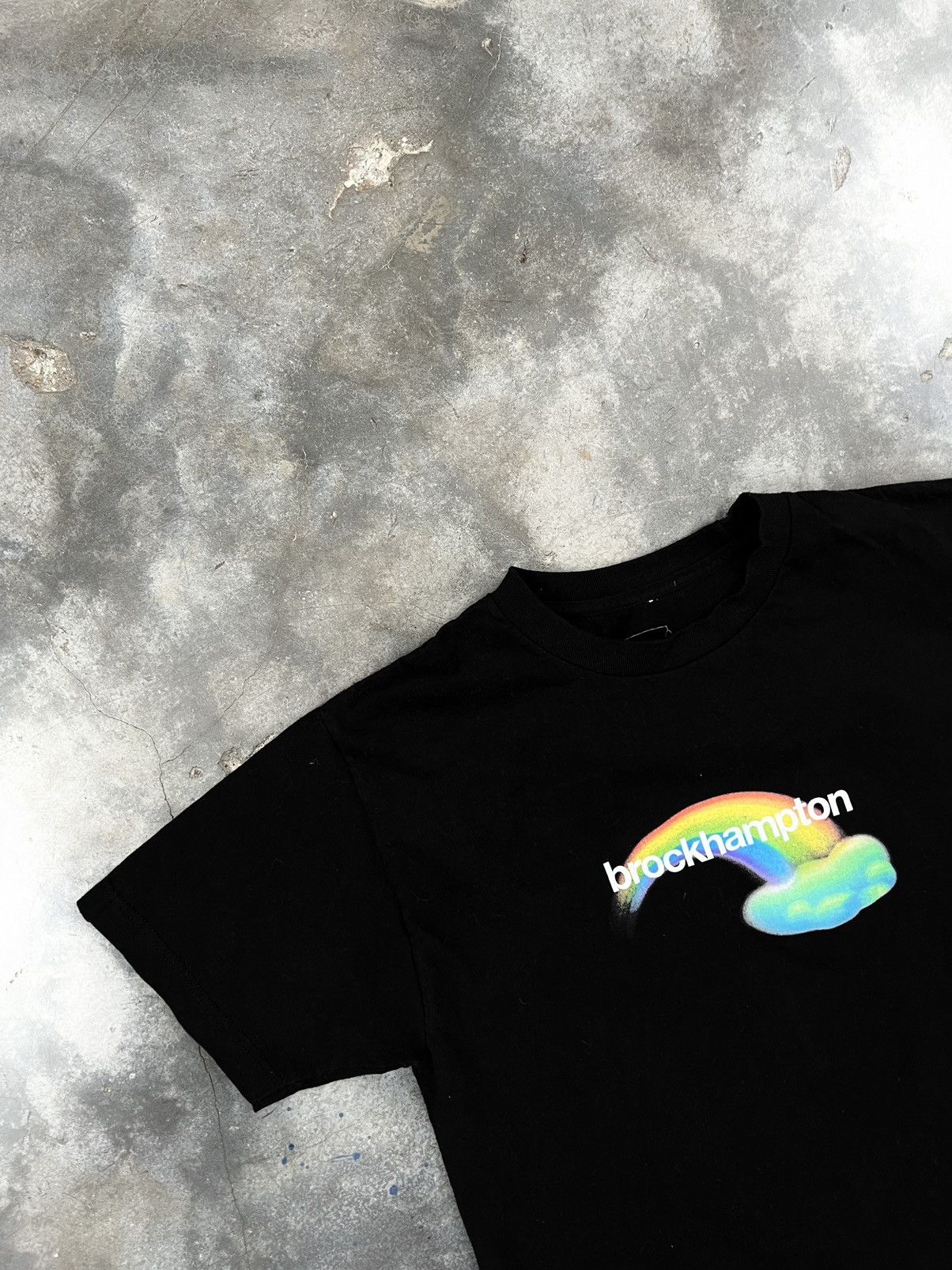 Brockhampton Brockhampton Black Rainbow Center Mini Logo Tee Medium ❄️❄️ Size US M / EU 48-50 / 2 - 2 Thumbnail