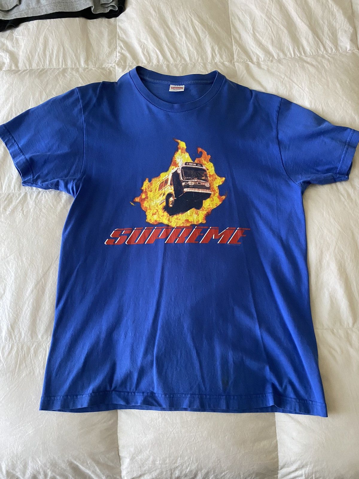 Supreme Burning Bus Tee Tops