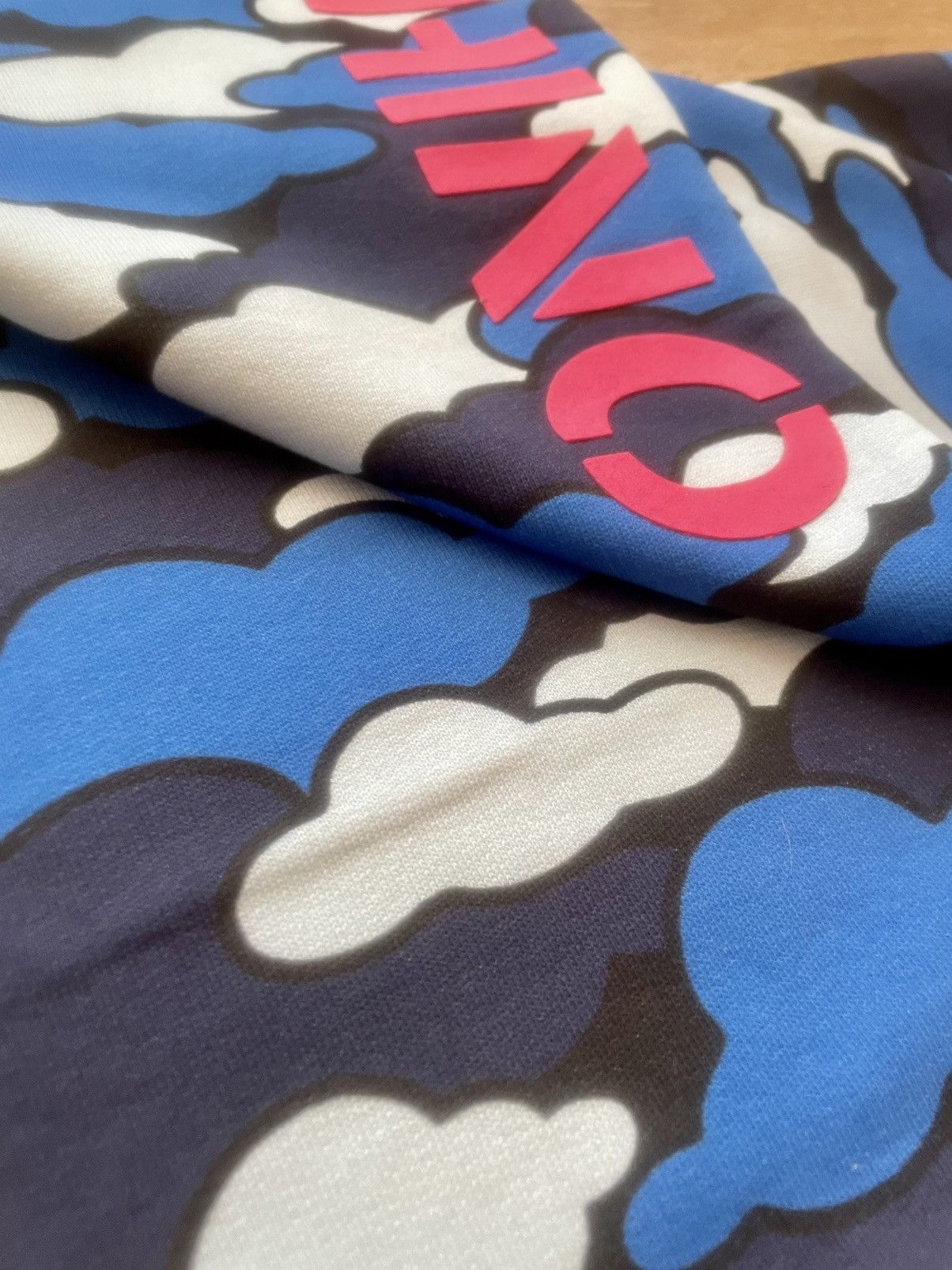 Moschino Love Moschino Blue Cloud Camo Repeat Mid-Waisted Joggers Size 28" / US 6 / IT 42 - 6 Thumbnail
