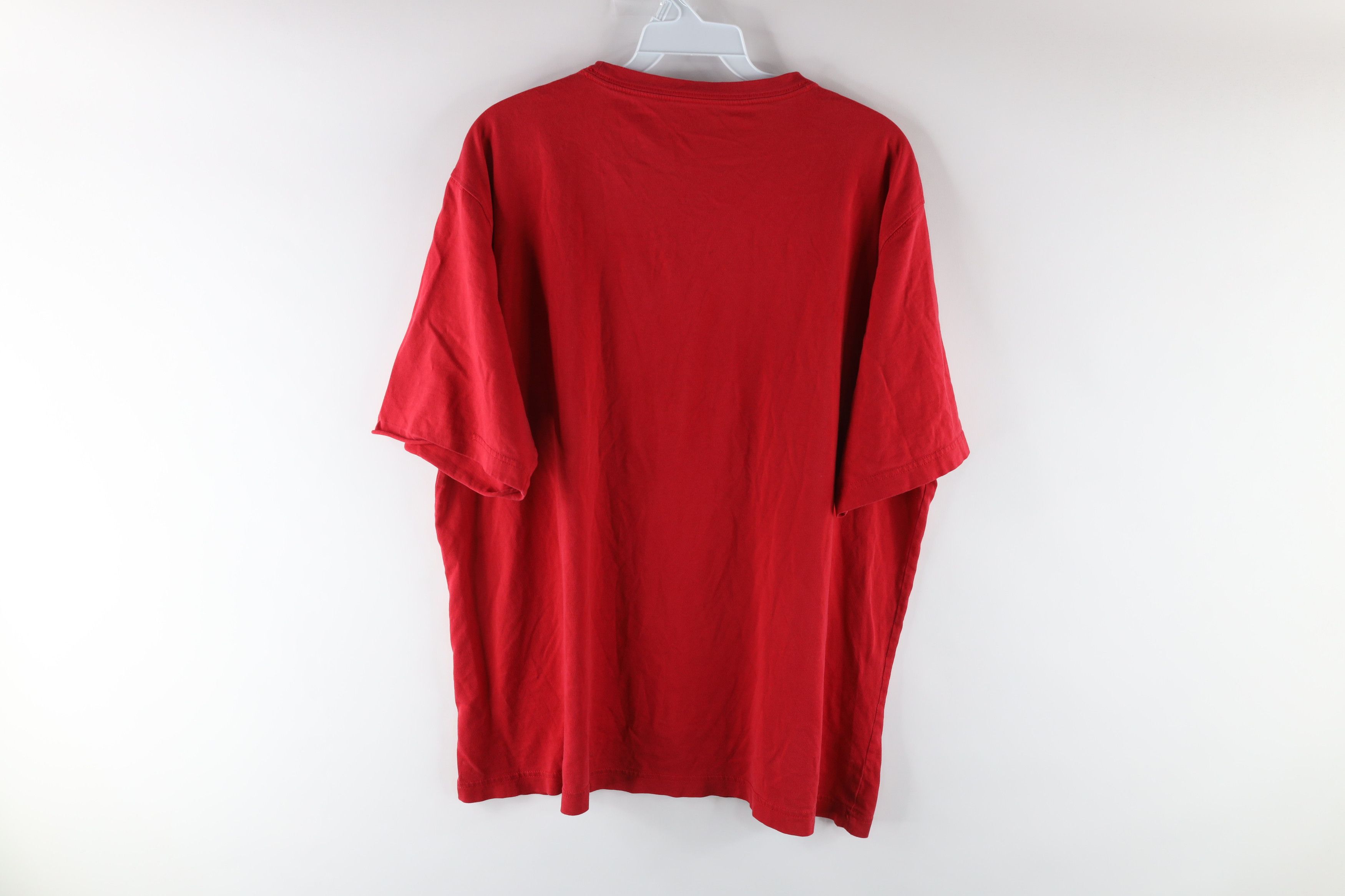 Vintage Vintage Lands End Thrashed Short Sleeve T-Shirt Red Cotton Size US L / EU 52-54 / 3 - 5 Thumbnail