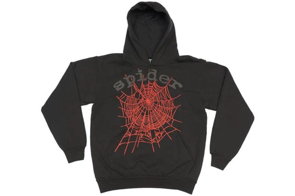 Spider Worldwide Spider Black/Red Hoodie | Grailed