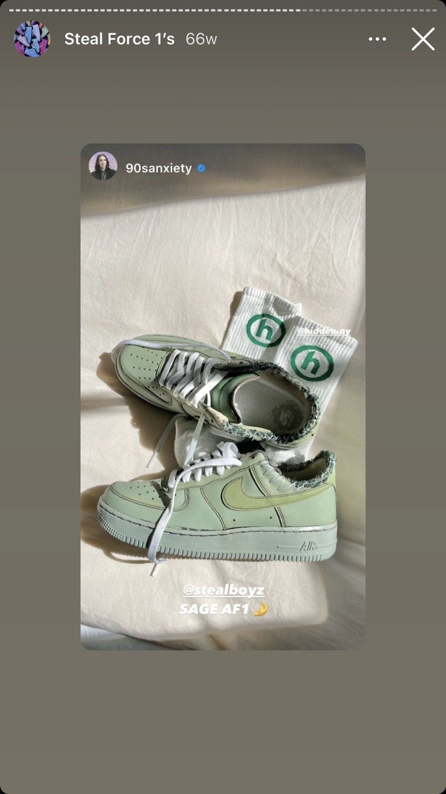 Nike stealboyz steal force 1 mint green Size US 8 / EU 41 - 5 Thumbnail