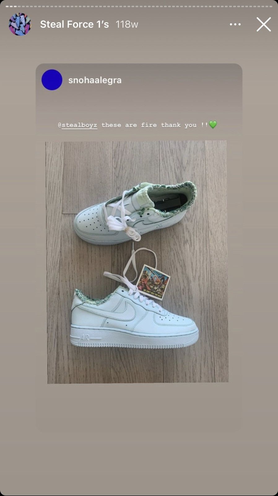 Nike stealboyz steal force 1 mint green Size US 8 / EU 41 - 8 Thumbnail