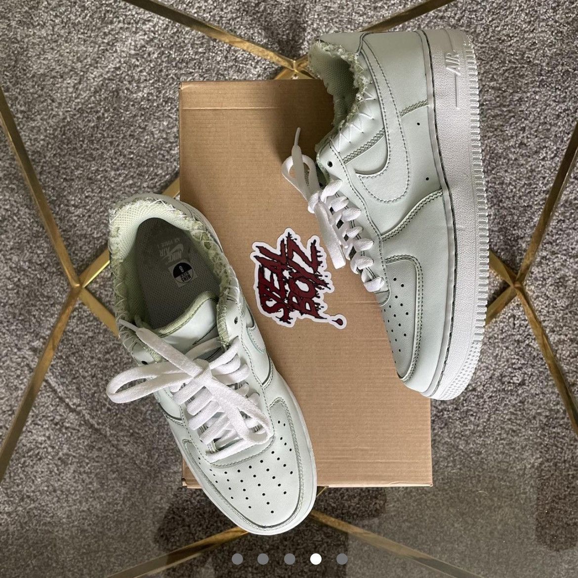 Nike stealboyz steal force 1 mint green Size US 8 / EU 41 - 4 Thumbnail