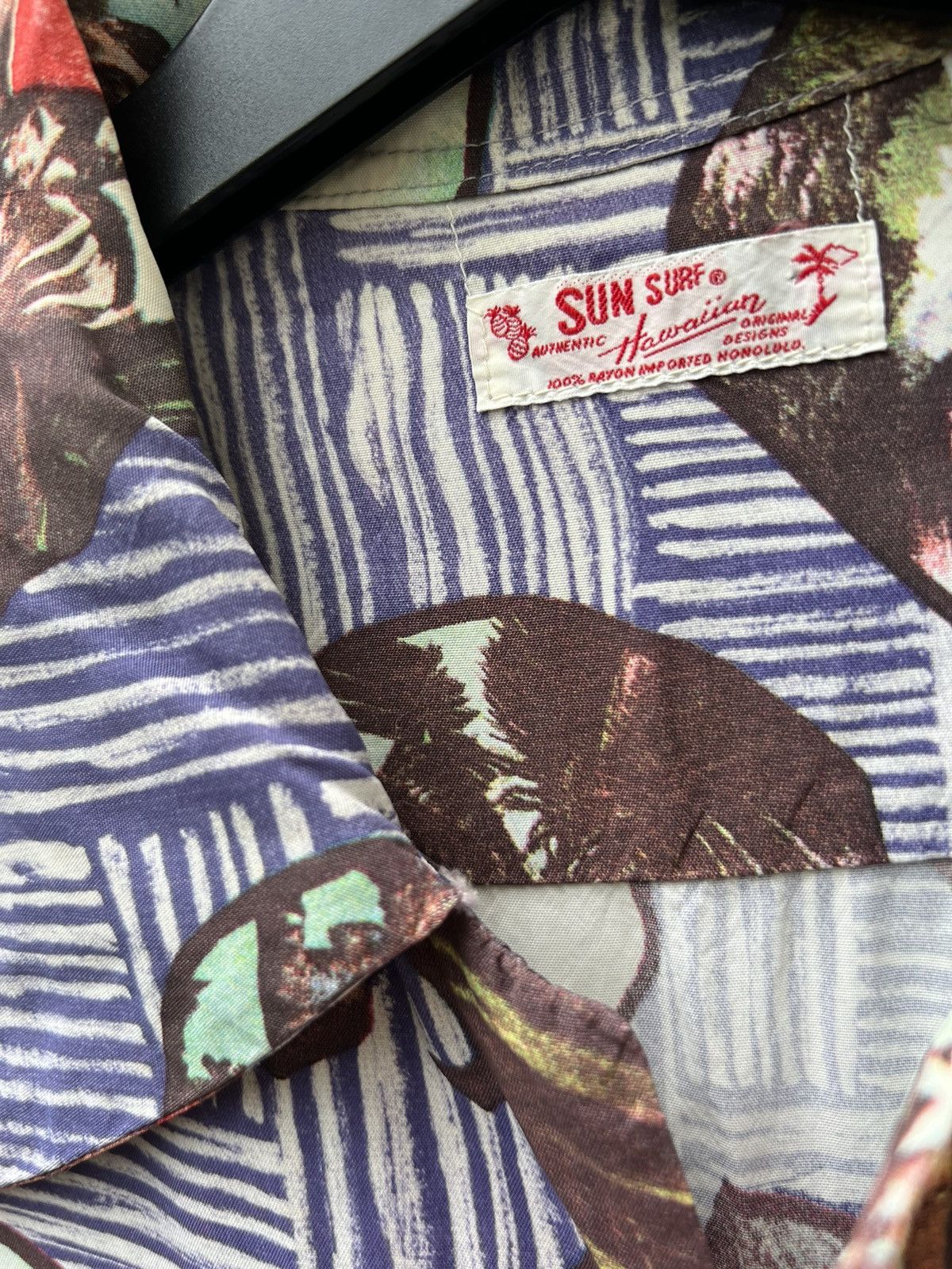 Sun Surf Sun Surf Toyo Japan Open Collar 100% Rayon Hawaiian Shirt Size US M / EU 48-50 / 2 - 8 Thumbnail