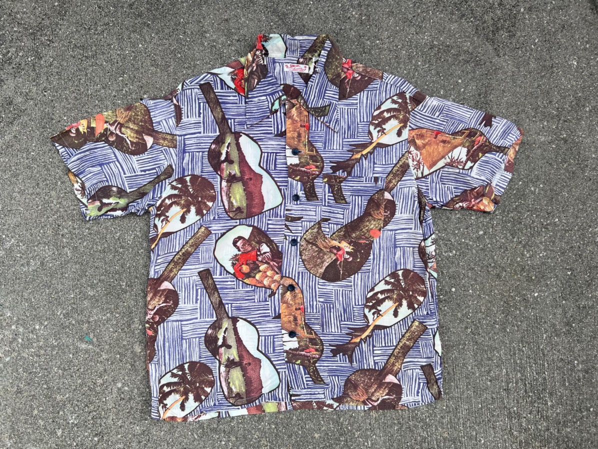Sun Surf Sun Surf Toyo Japan Open Collar 100% Rayon Hawaiian Shirt Size US M / EU 48-50 / 2 - 1 Thumbnail