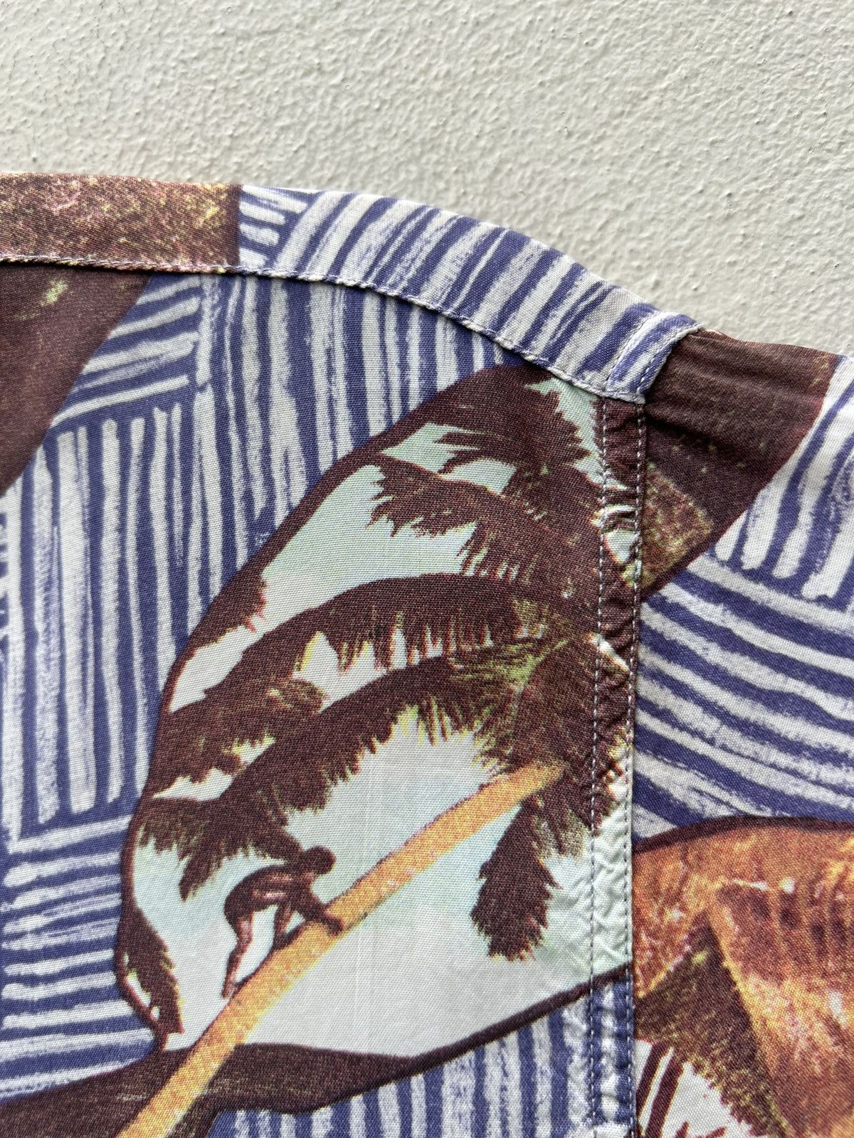 Sun Surf Sun Surf Toyo Japan Open Collar 100% Rayon Hawaiian Shirt Size US M / EU 48-50 / 2 - 10 Thumbnail