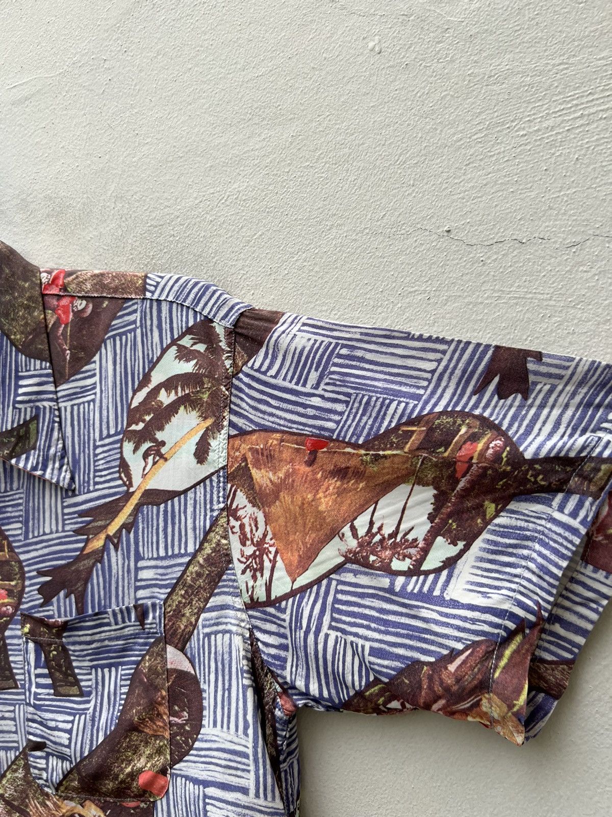 Sun Surf Sun Surf Toyo Japan Open Collar 100% Rayon Hawaiian Shirt Size US M / EU 48-50 / 2 - 9 Thumbnail