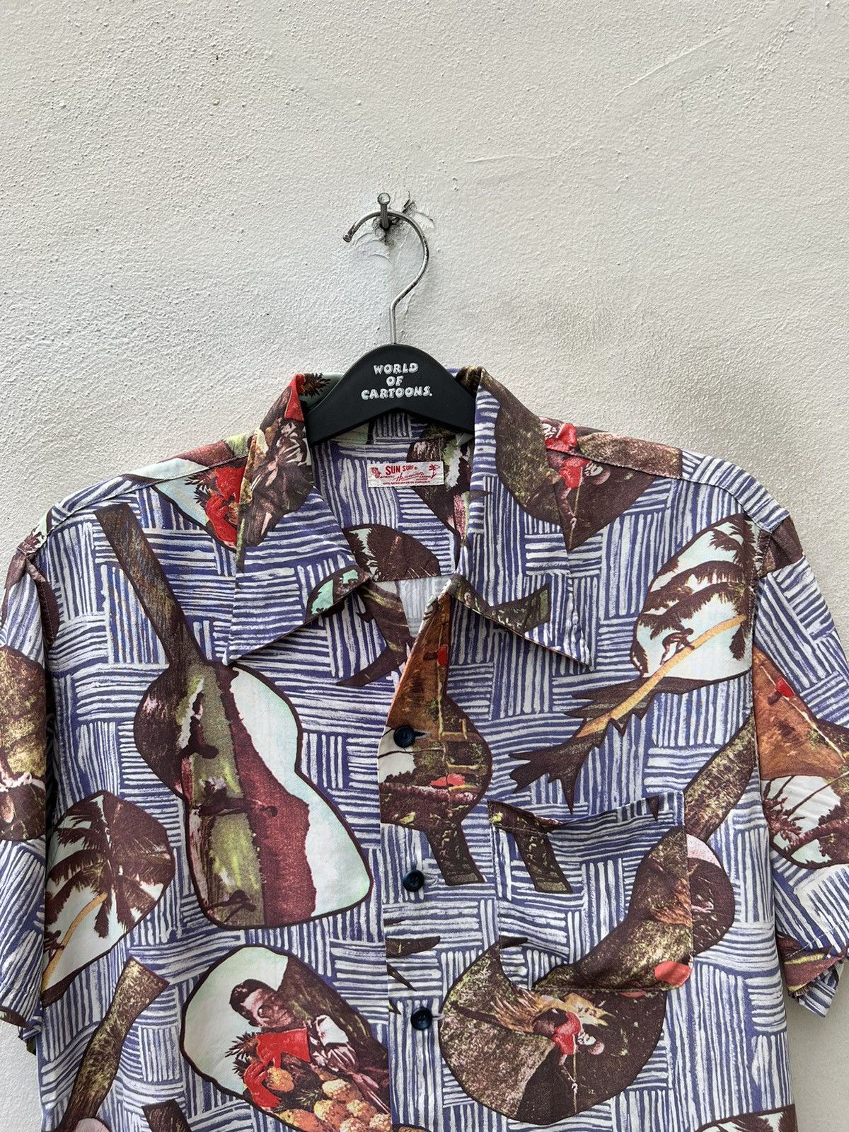 Sun Surf Sun Surf Toyo Japan Open Collar 100% Rayon Hawaiian Shirt Size US M / EU 48-50 / 2 - 7 Thumbnail