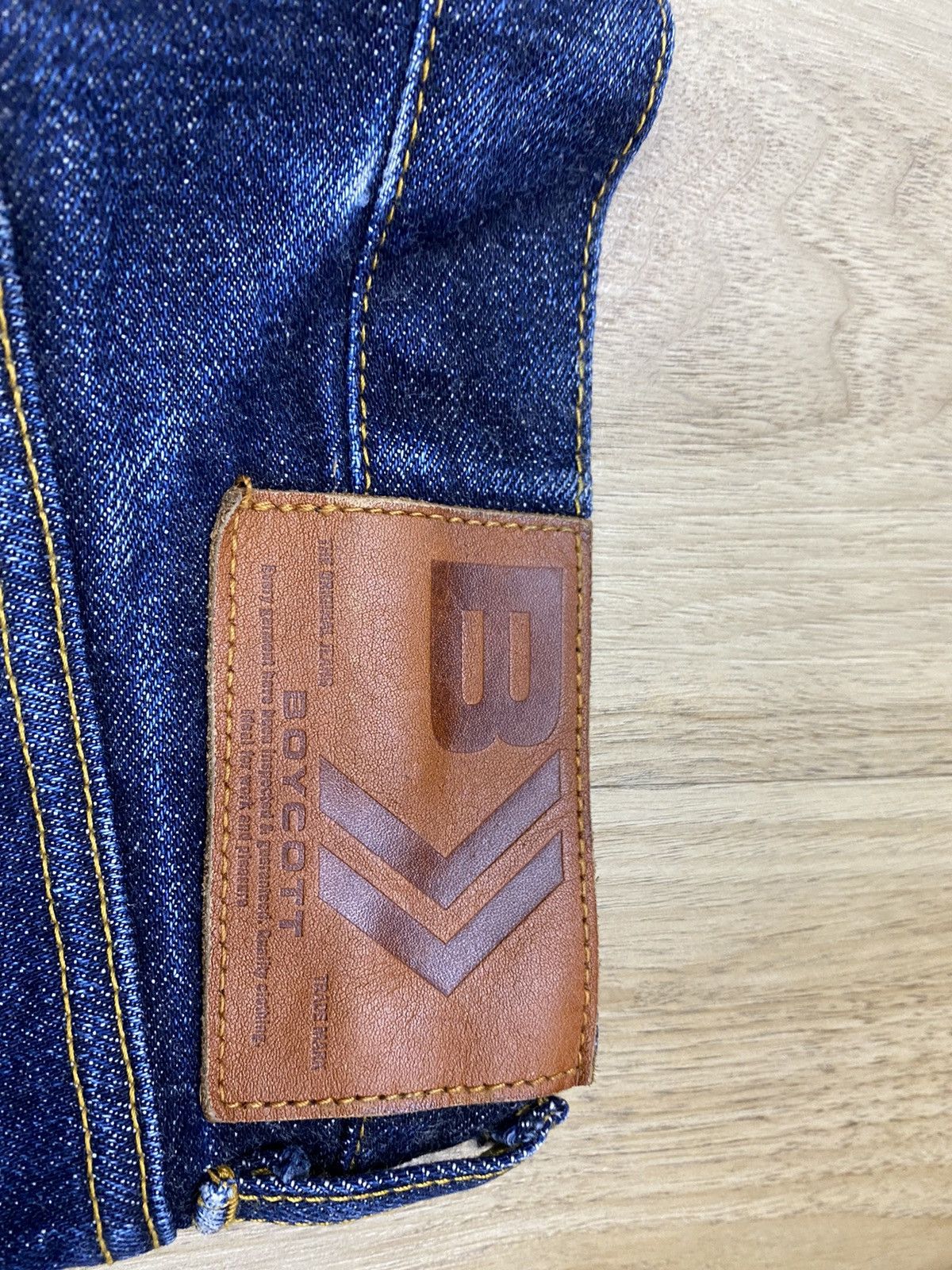 size 31 boycott jeans japanese brand distressed Denim