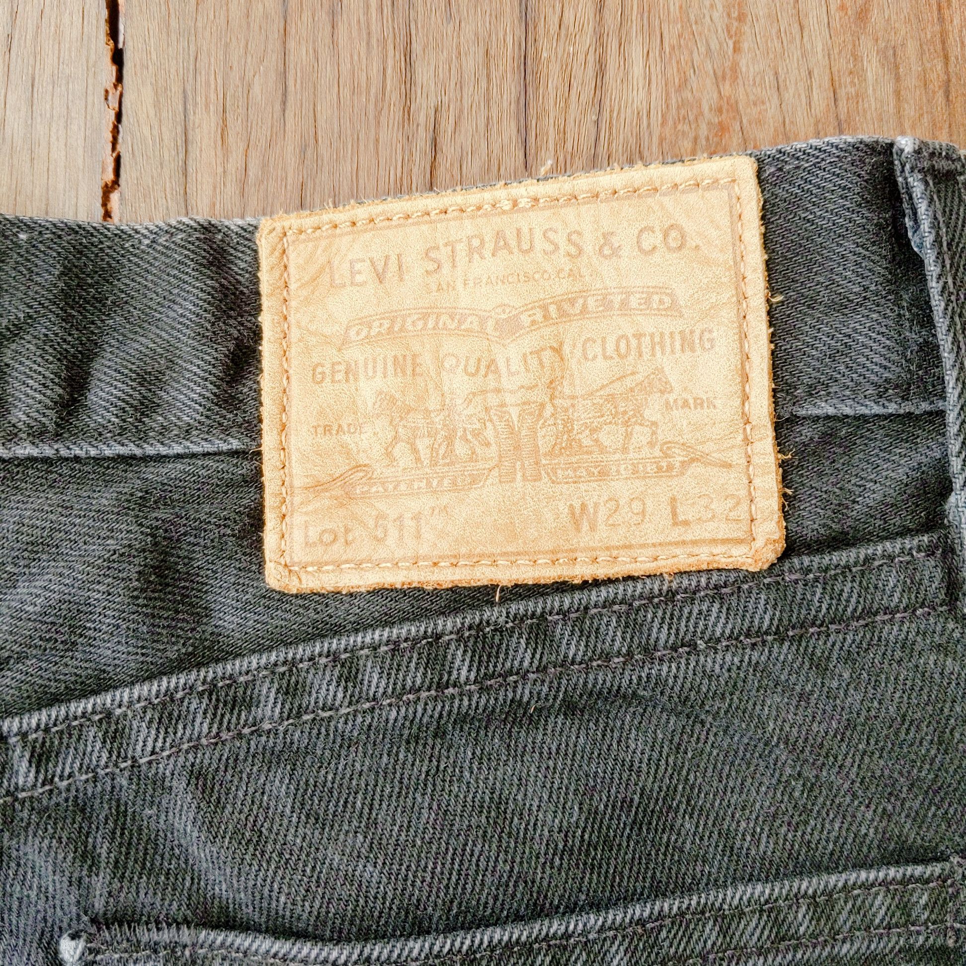 Jean × Levi's × Vintage Vintage Levis 511 29x32 Distressed Denim Pants Size US 30 / EU 46 - 9 Thumbnail