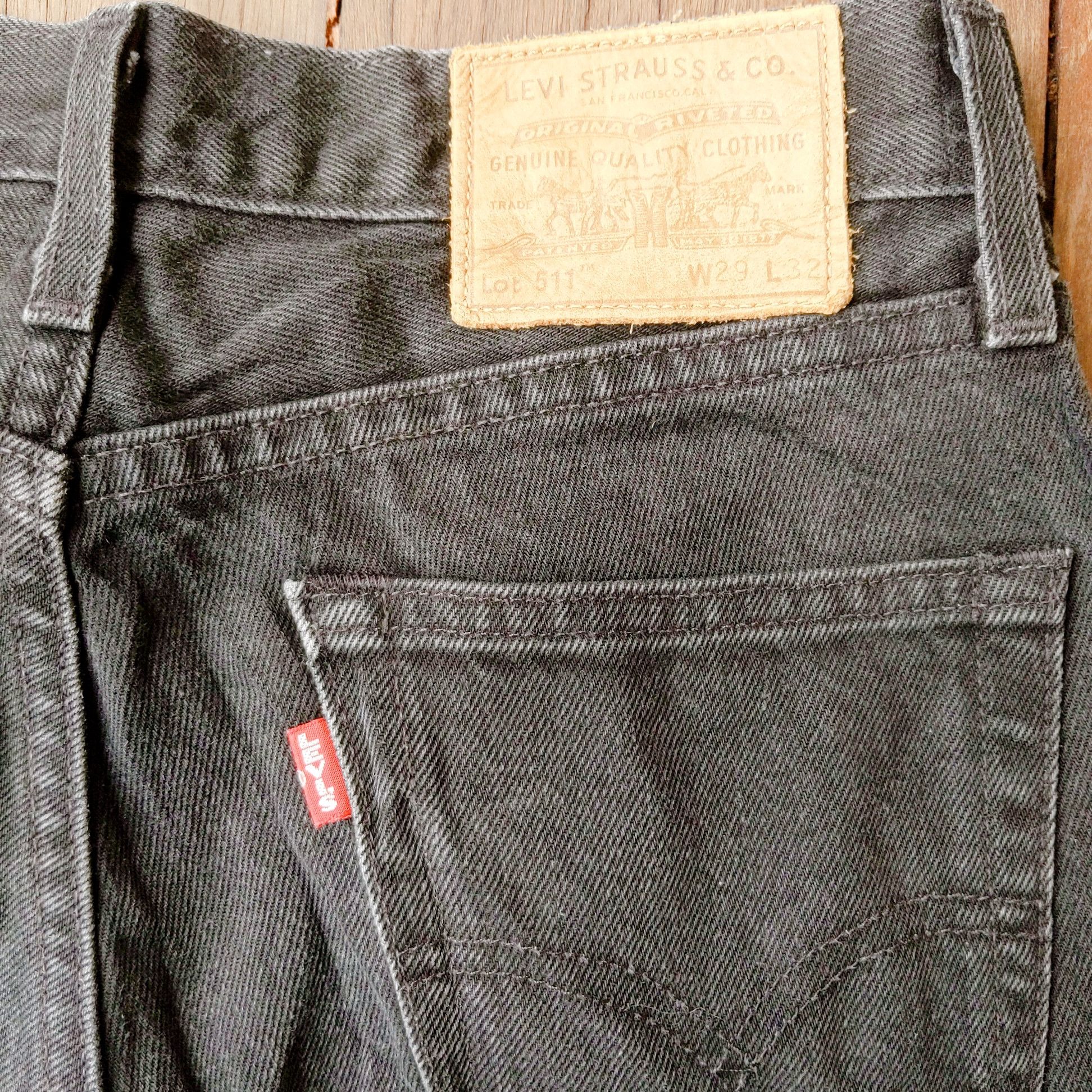 Jean × Levi's × Vintage Vintage Levis 511 29x32 Distressed Denim Pants Size US 30 / EU 46 - 8 Thumbnail