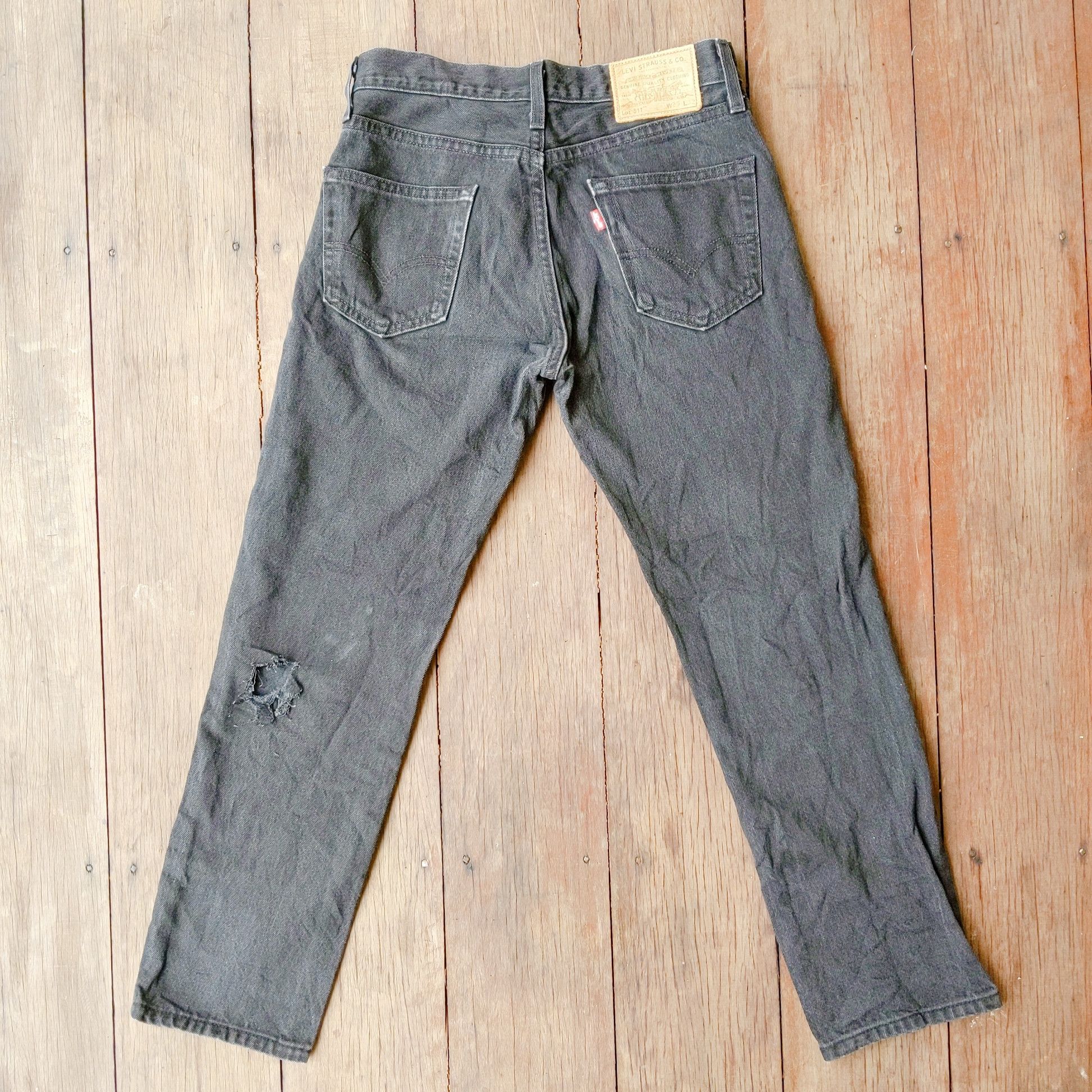 Jean × Levi's × Vintage Vintage Levis 511 29x32 Distressed Denim Pants Size US 30 / EU 46 - 14 Thumbnail