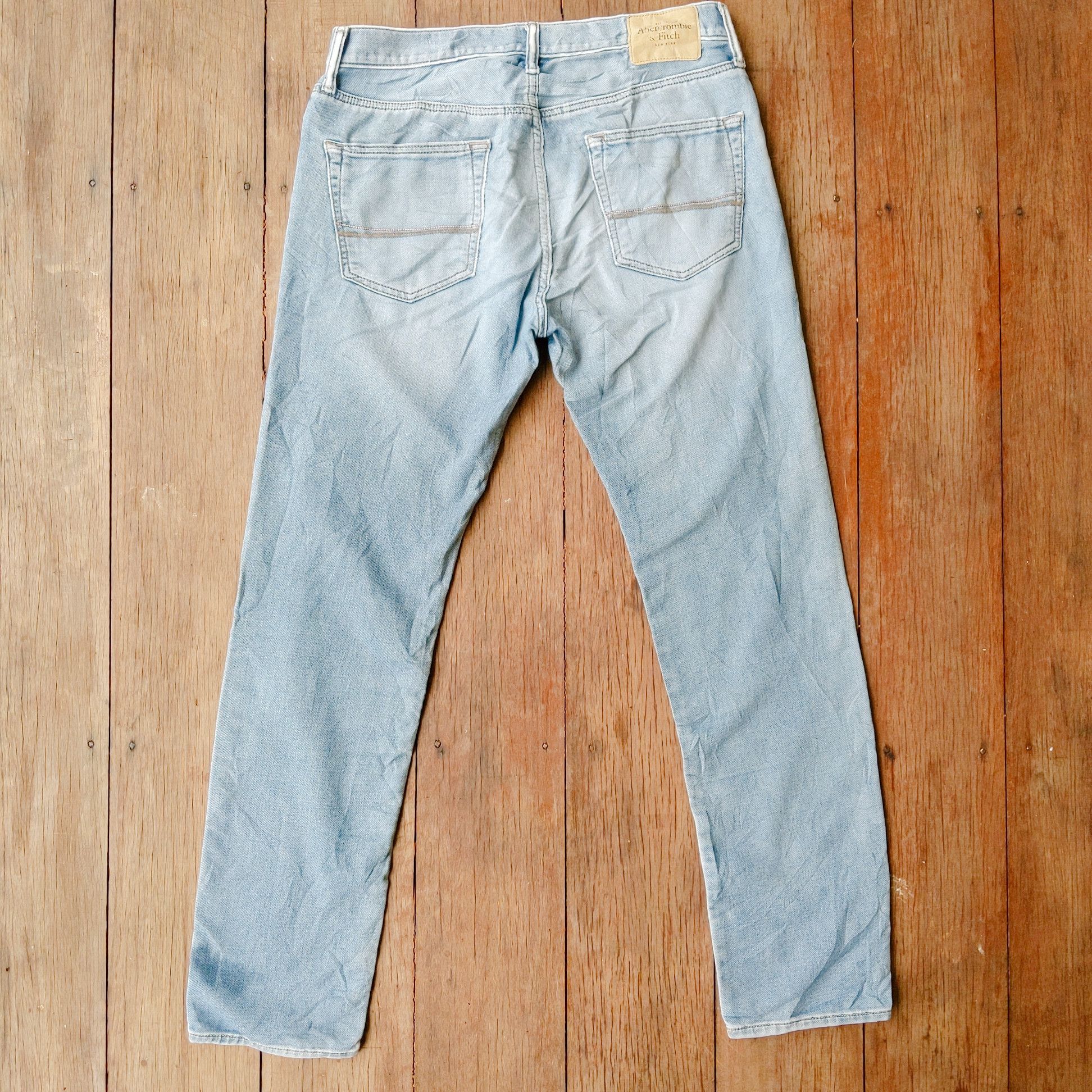 Japanese Brand × Jean × Vintage Vintage Abercrombie & Fitch Light Wash Denim Jean Pants W32 Size US 32 / EU 48 - 6 Thumbnail